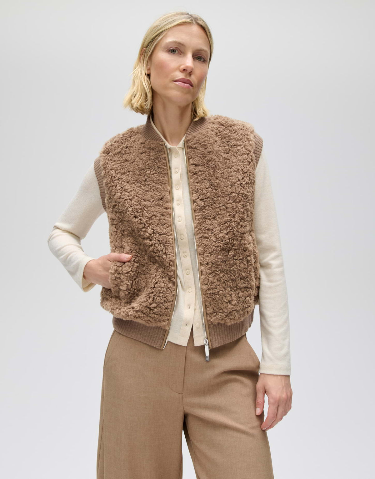 Opus Damen Sweatshirts Light Mocca