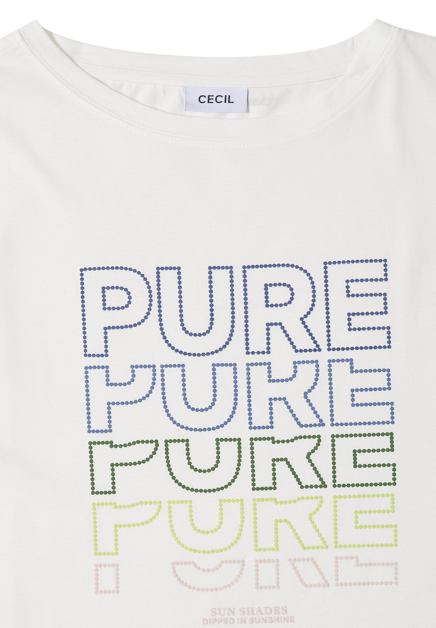 Cecil Damen T-Shirts Vanilla W