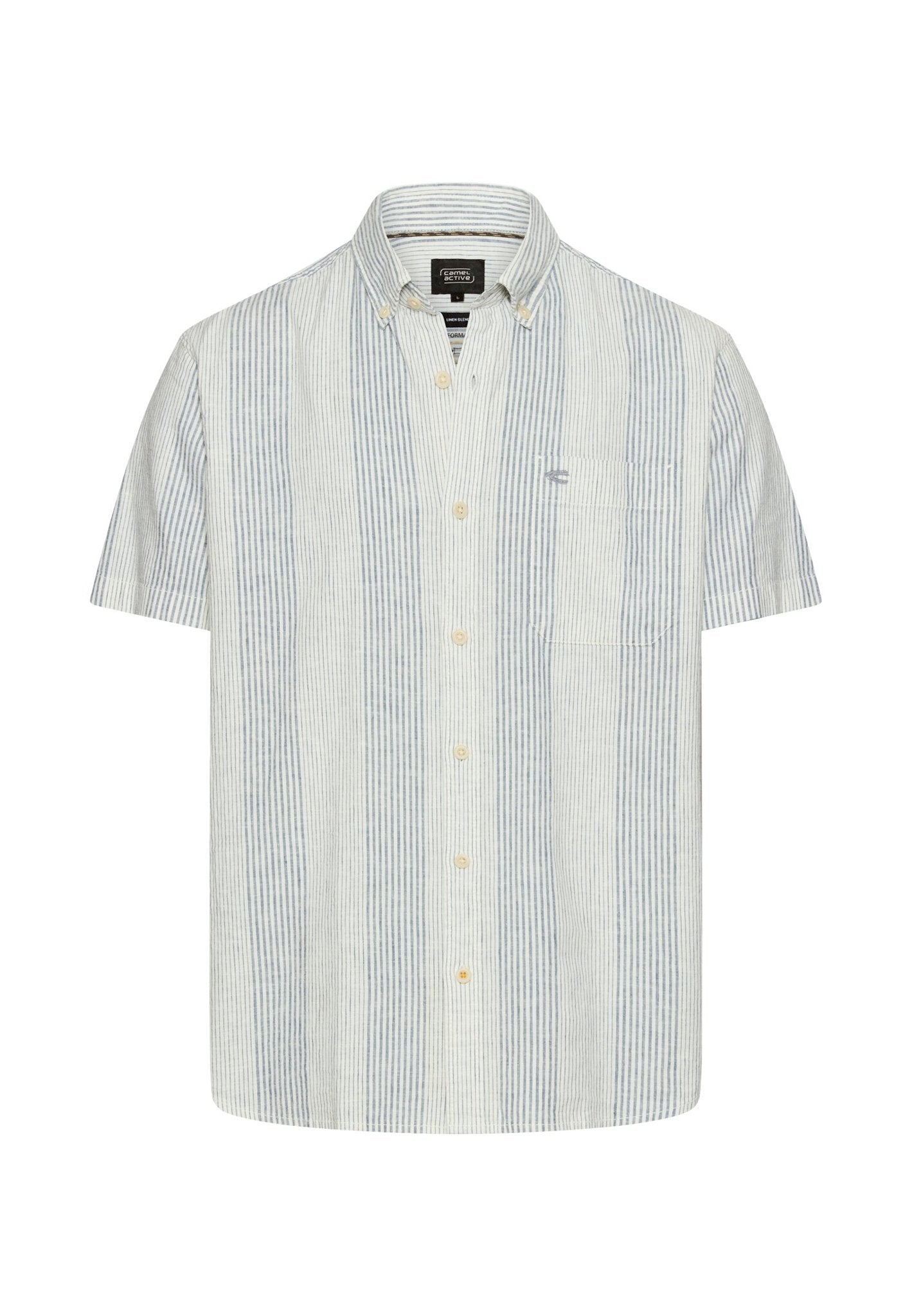 Camel active Herren Hemden kurz Indigo Blue