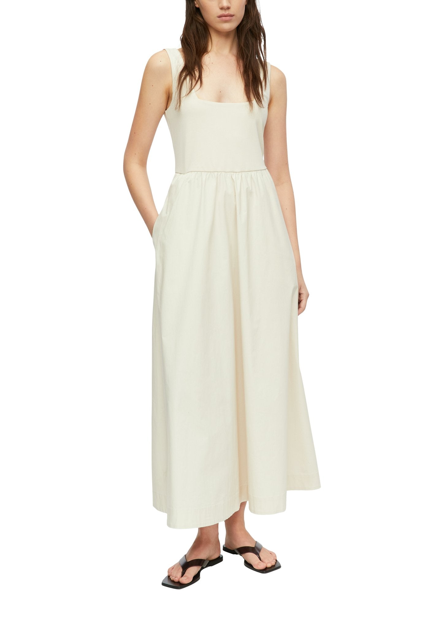 Comma Damen Kleider Grey/Black