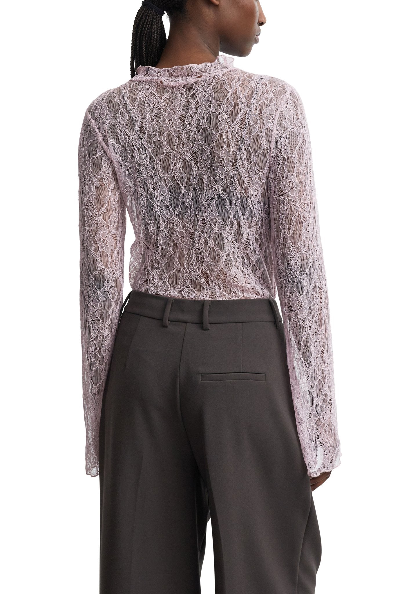 Comma Damen T-Shirts Lilac/Pink