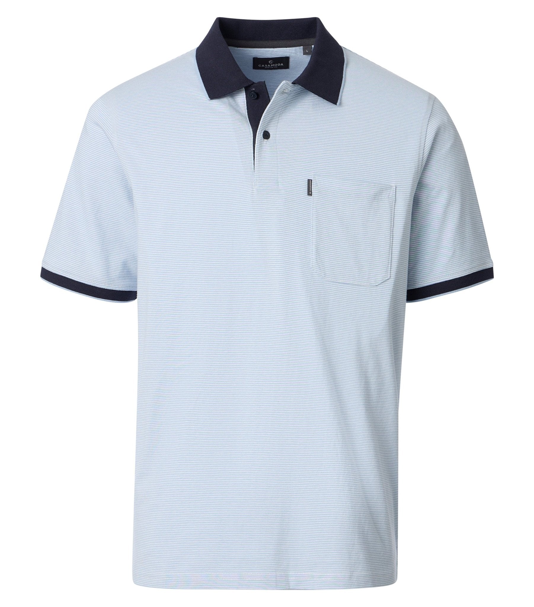 Casa Moda Herren Polo-Shirts Blau