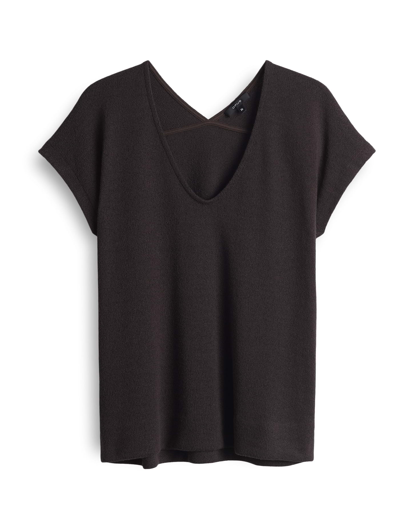 Opus Damen T-Shirts Midnight Brown