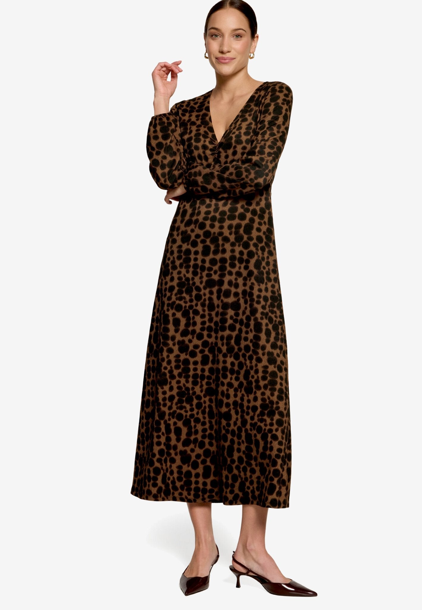 Zero Damen Kleider Brown/Black
