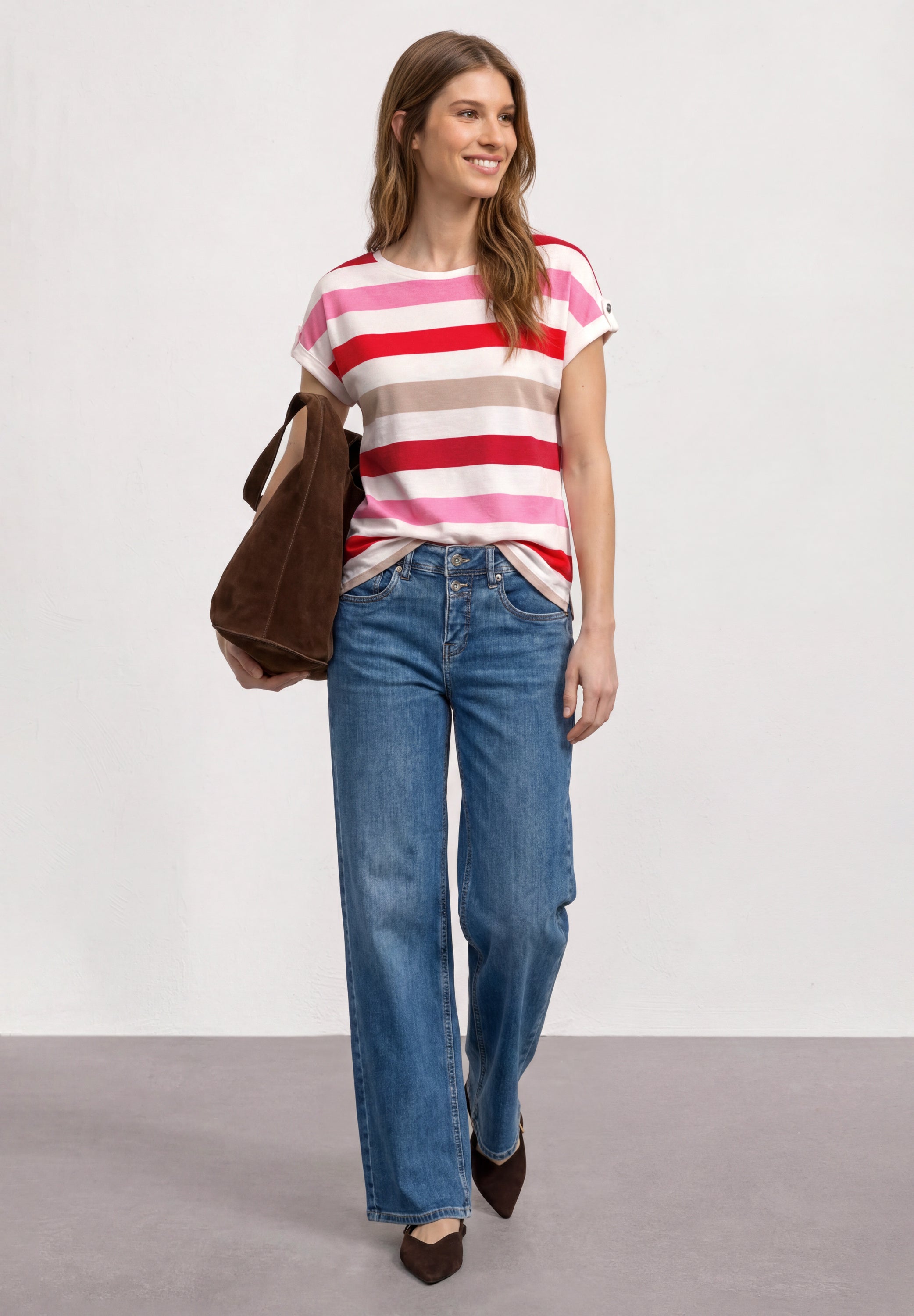 Street One Damen T-Shirts Salsa Red