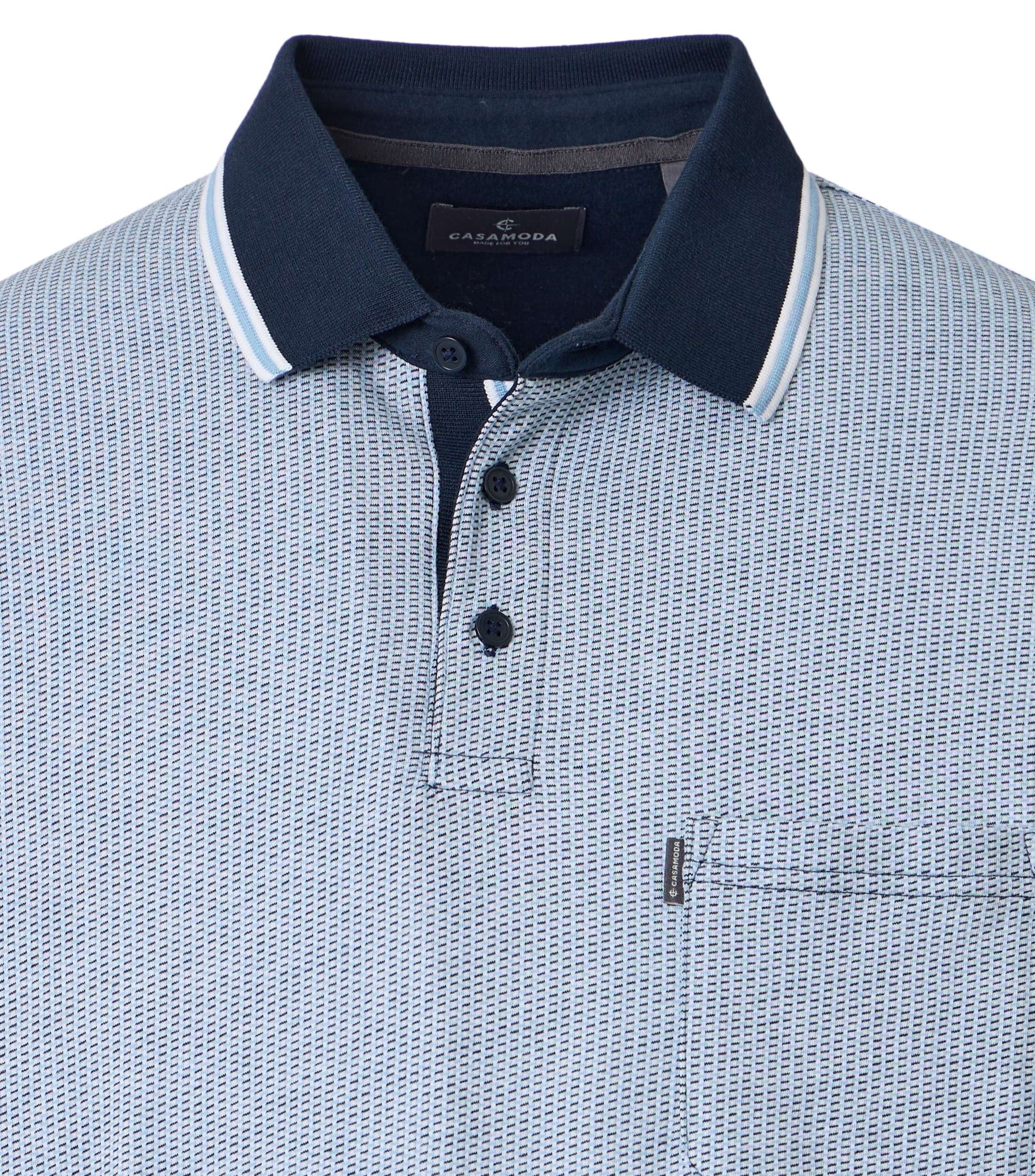 Casa Moda Herren Polo-Shirts Blau