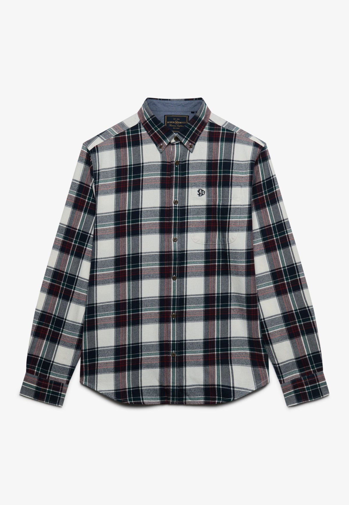 Superdry Herren Hemden lang Lk Skylar Chec
