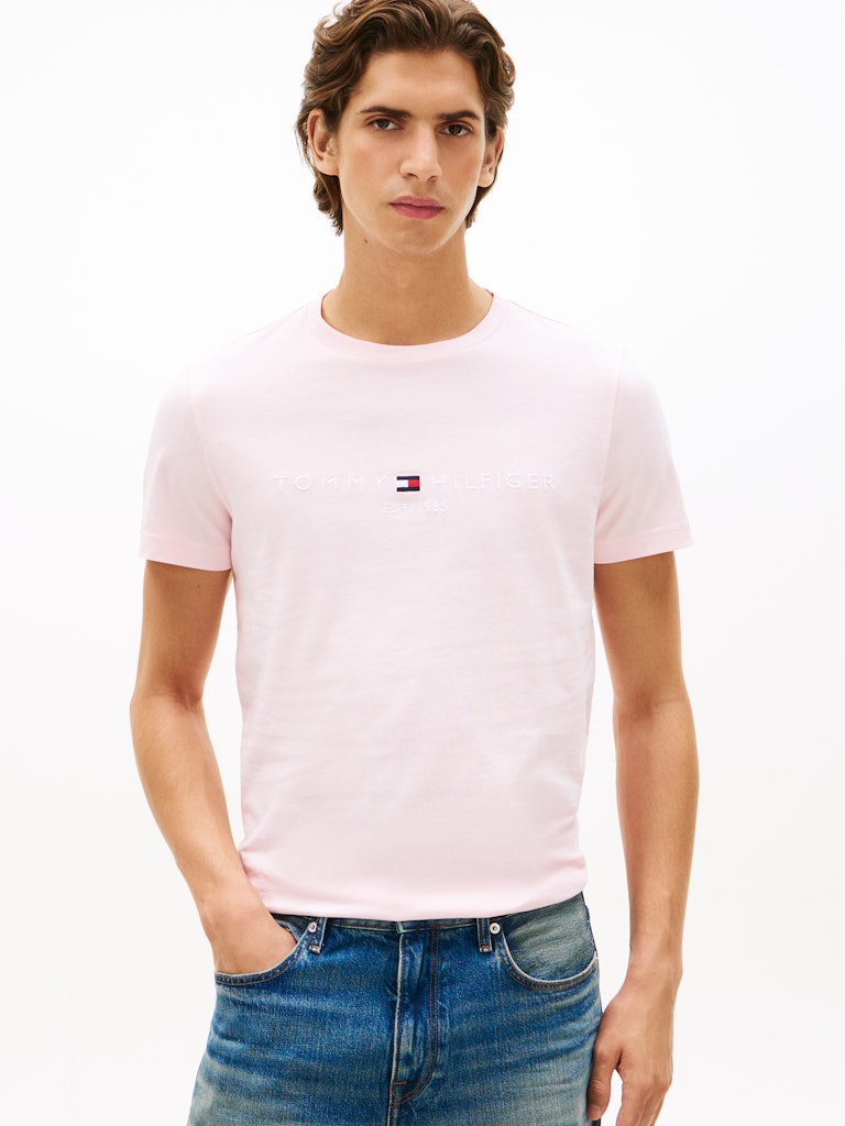 Tommy Hilfiger Herren T-Shirts kurz Tpb Pink
