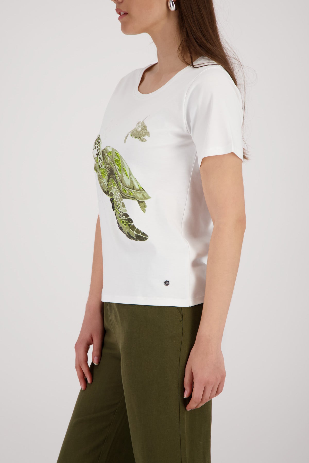Monari Damen T-Shirts Cream