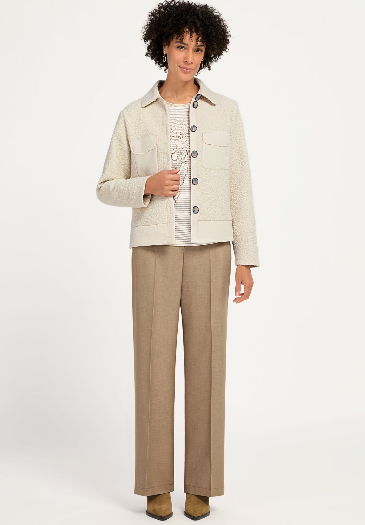 Bianca Damen Hosen Light Cognac Me