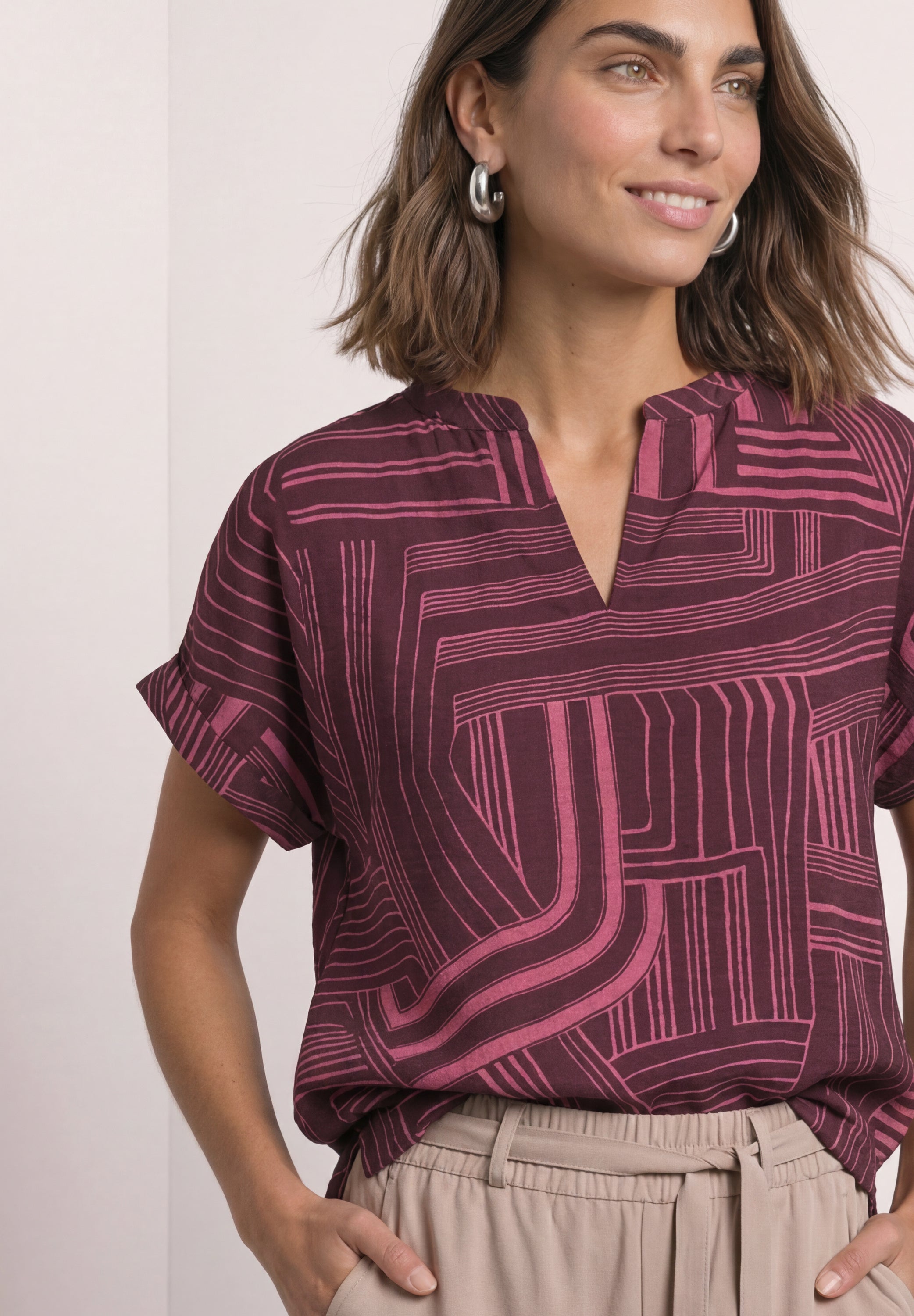 Street One Damen T-Shirts Blush Ber