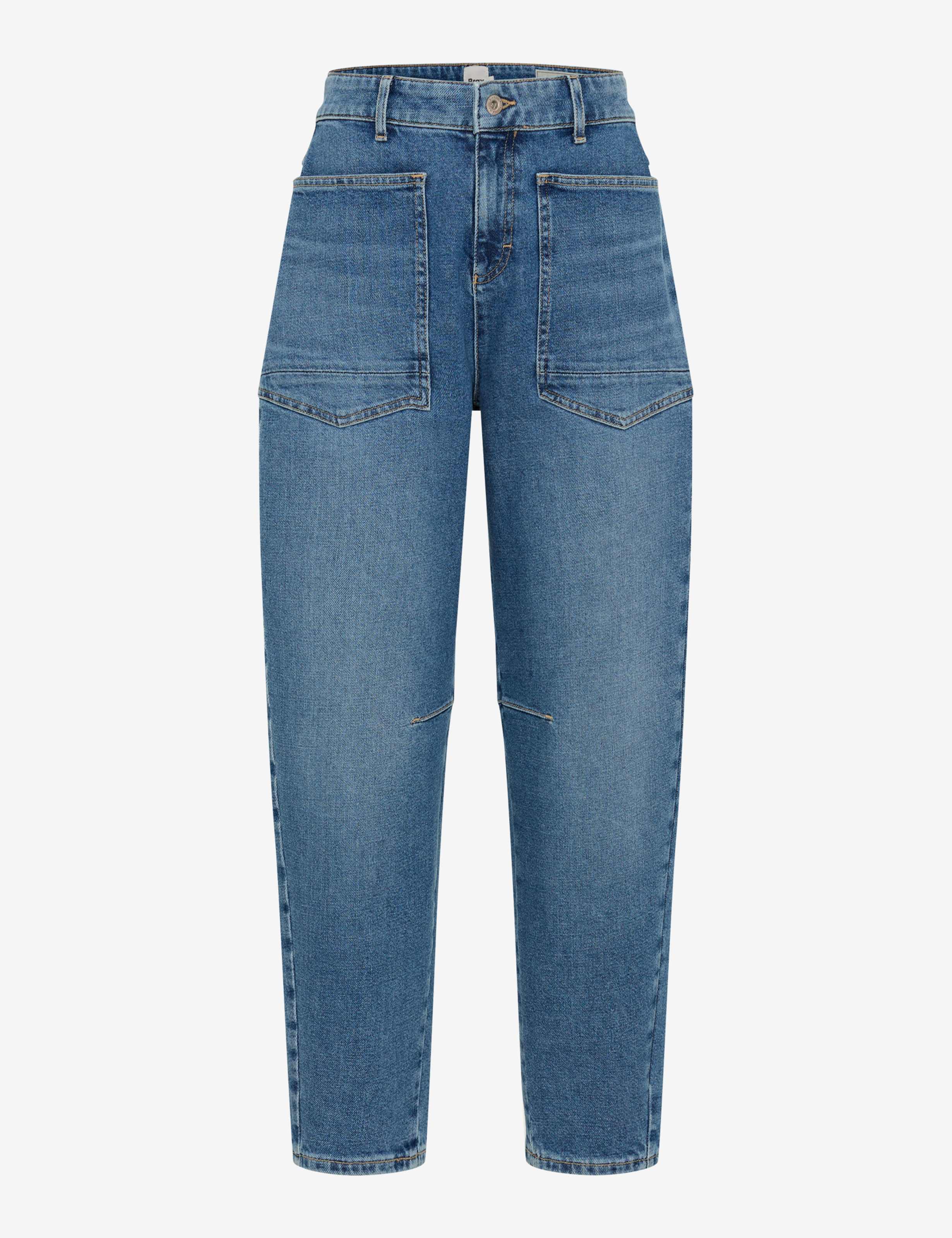 Brax Damen Jeans Used Light Blue