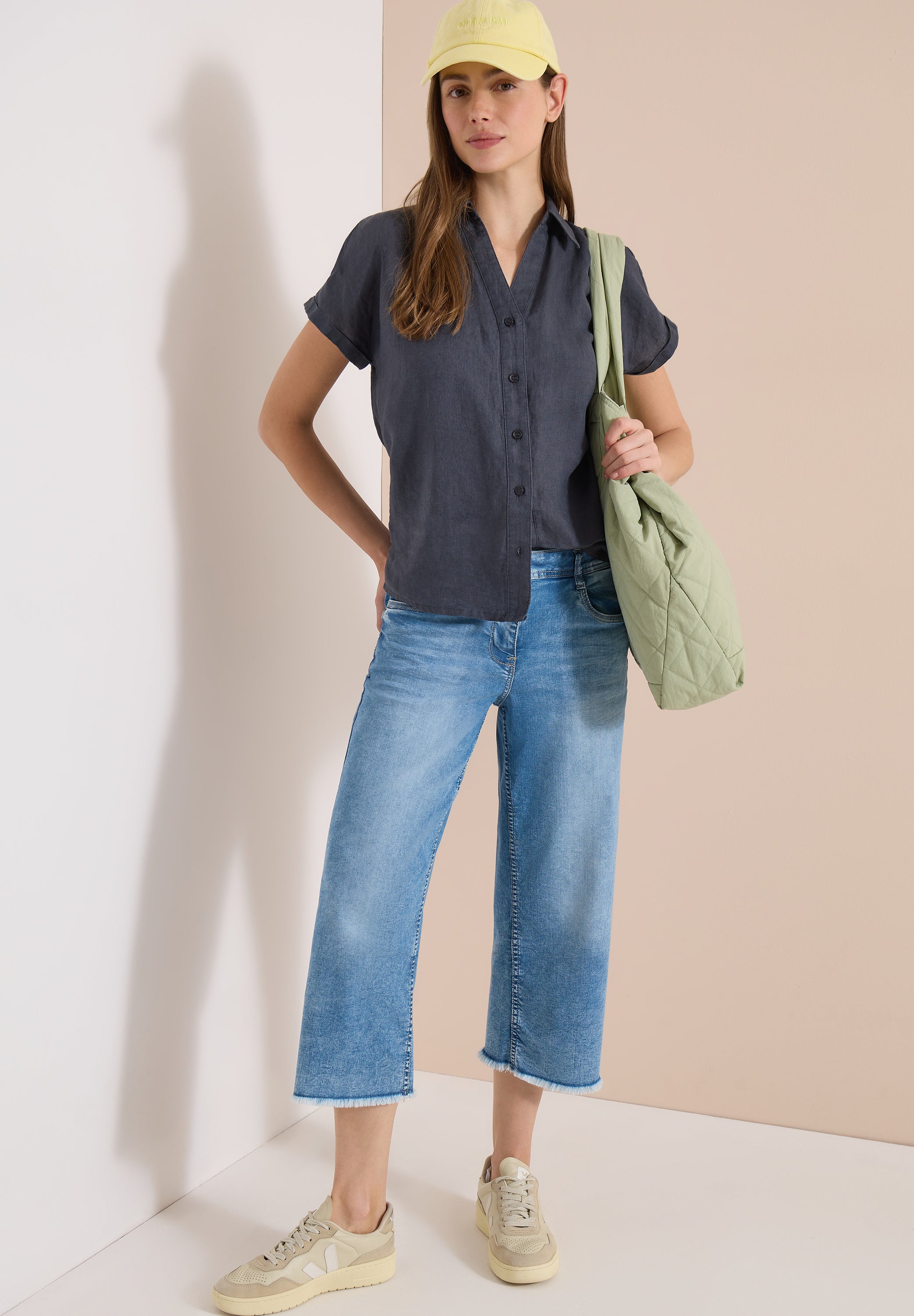 Cecil Damen Hosen Light Blu