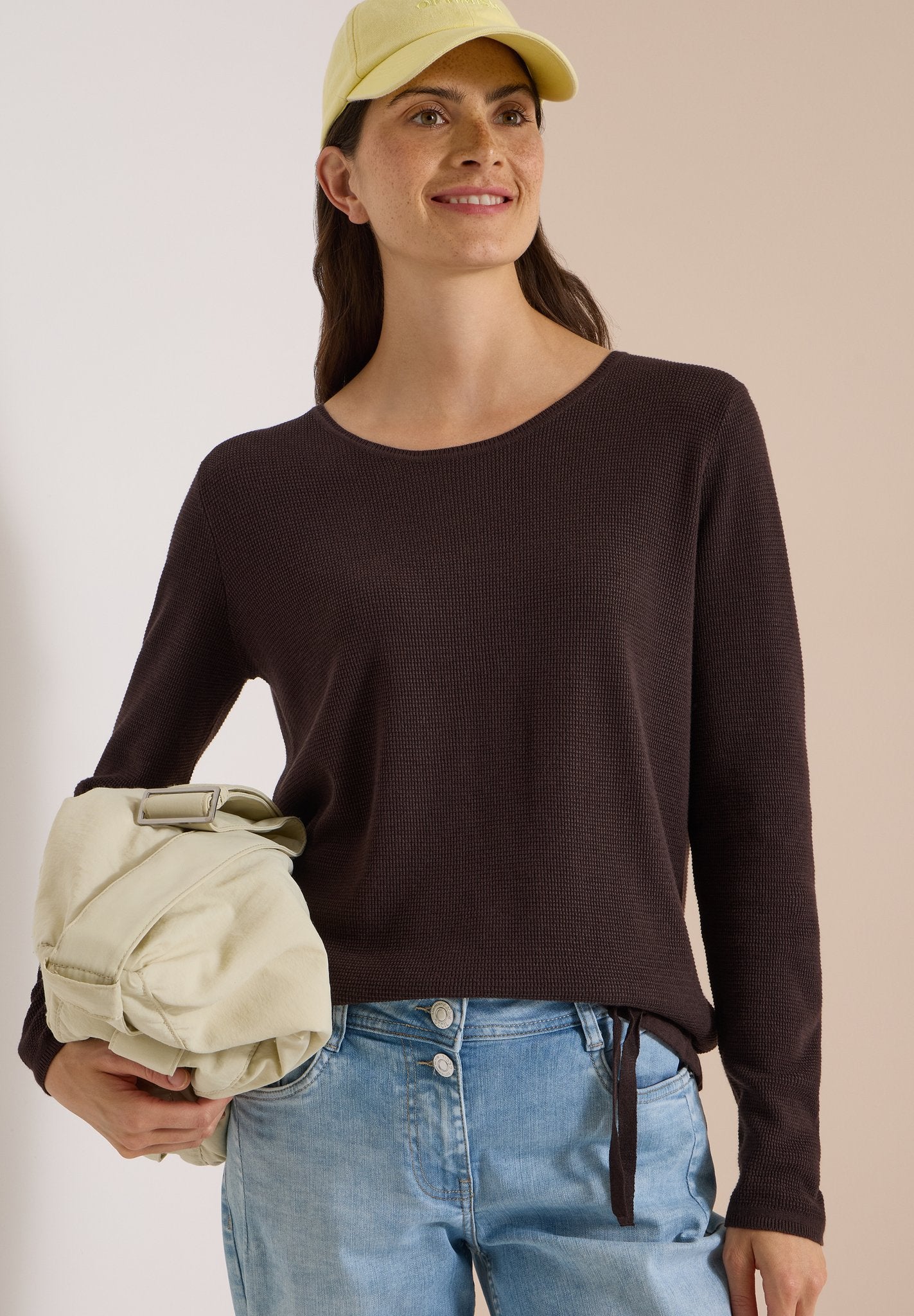 Cecil Damen Pullover Truffle B