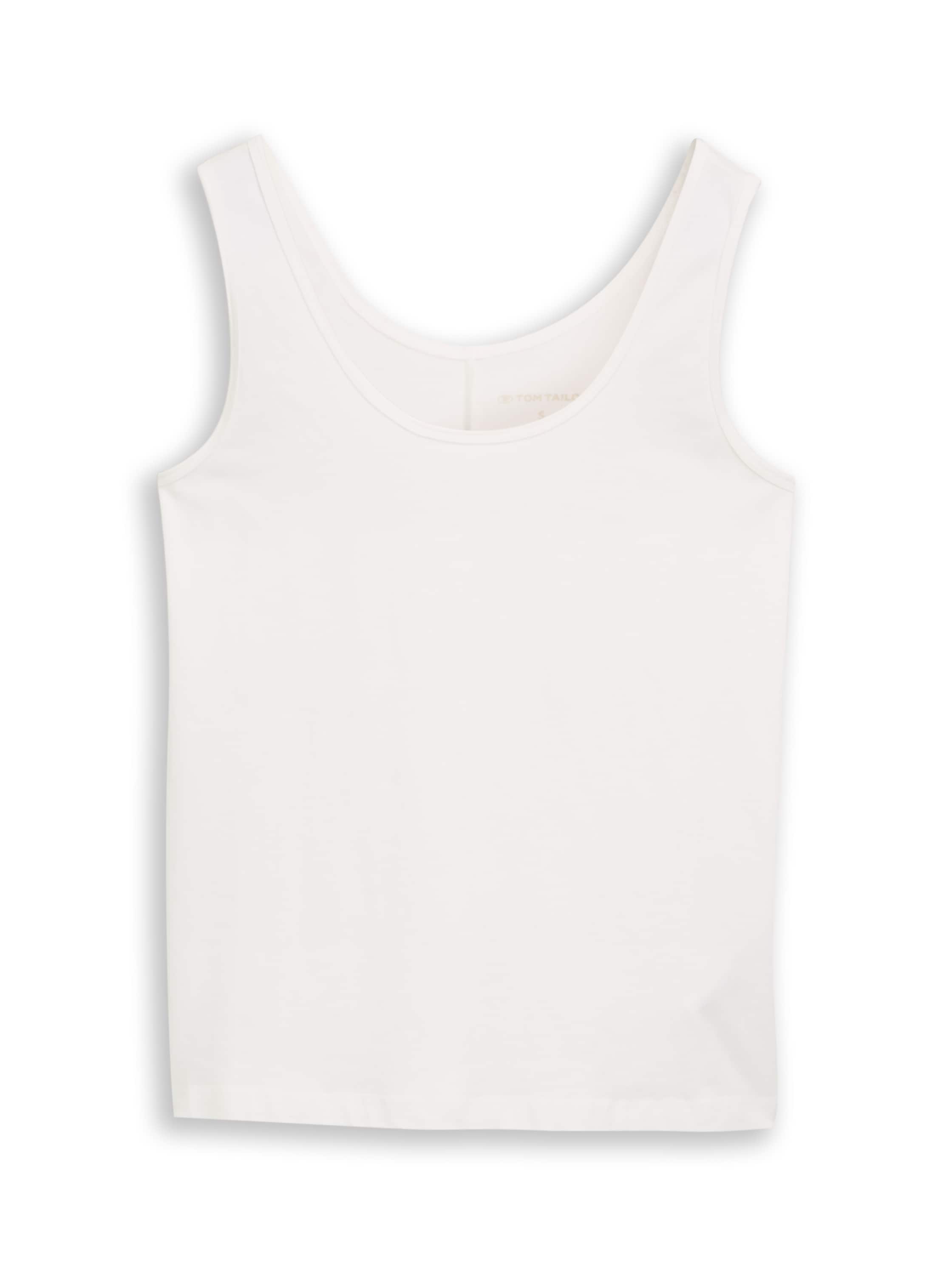 Tom Tailor Damen T-Shirts Whisper White