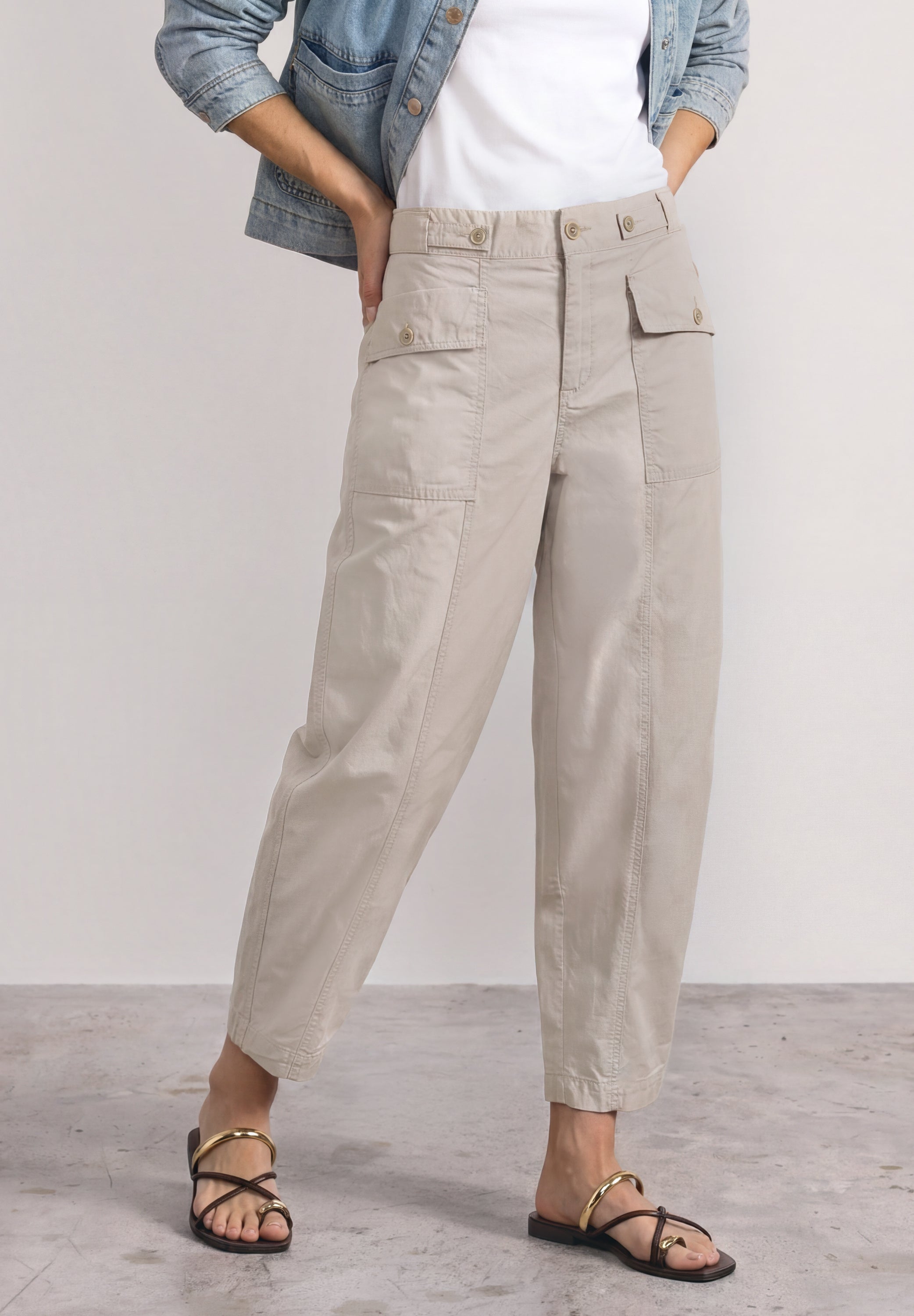 Street One Damen Hosen Clay Sand