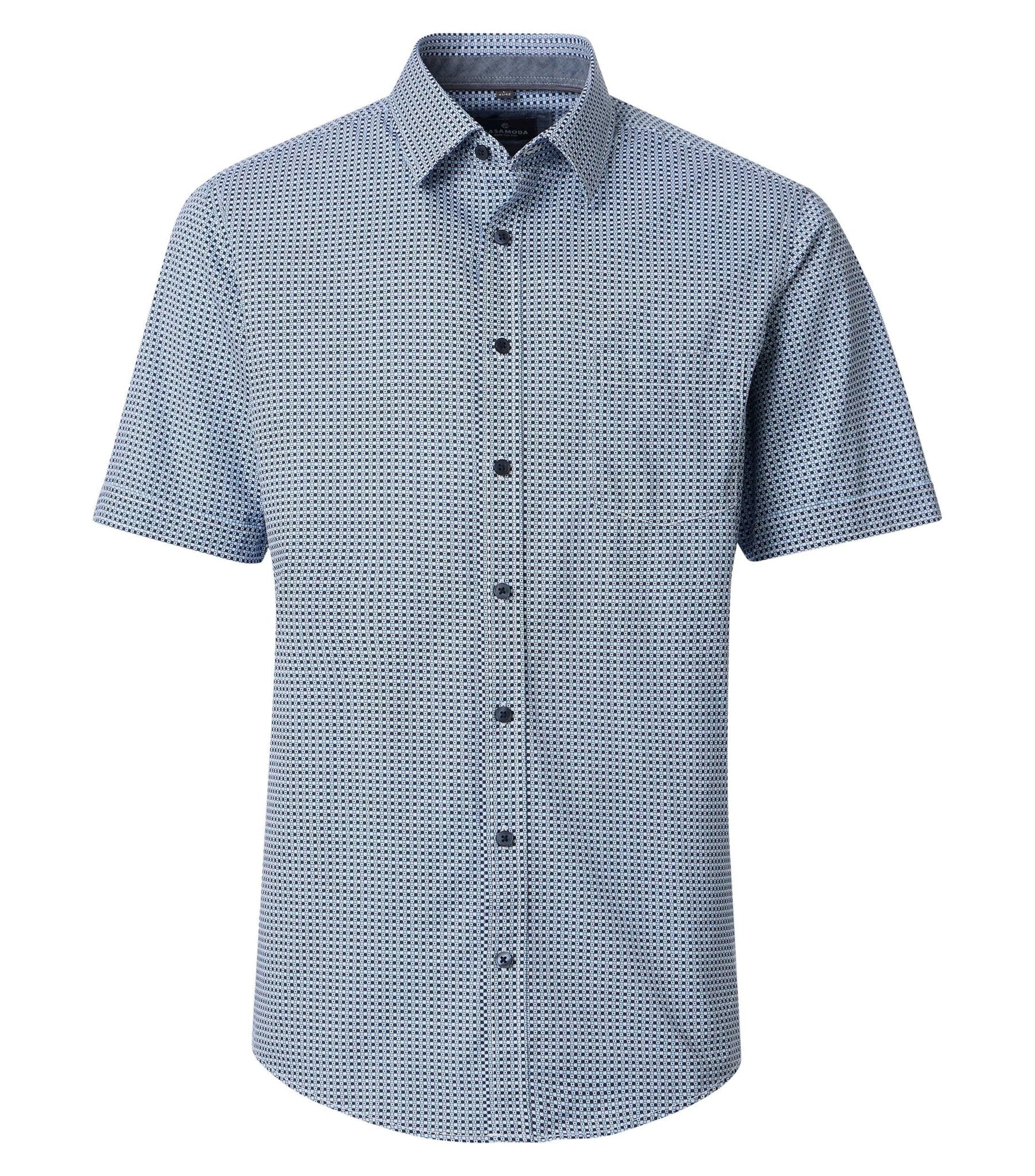 Casa Moda Herren Hemden kurz Blau