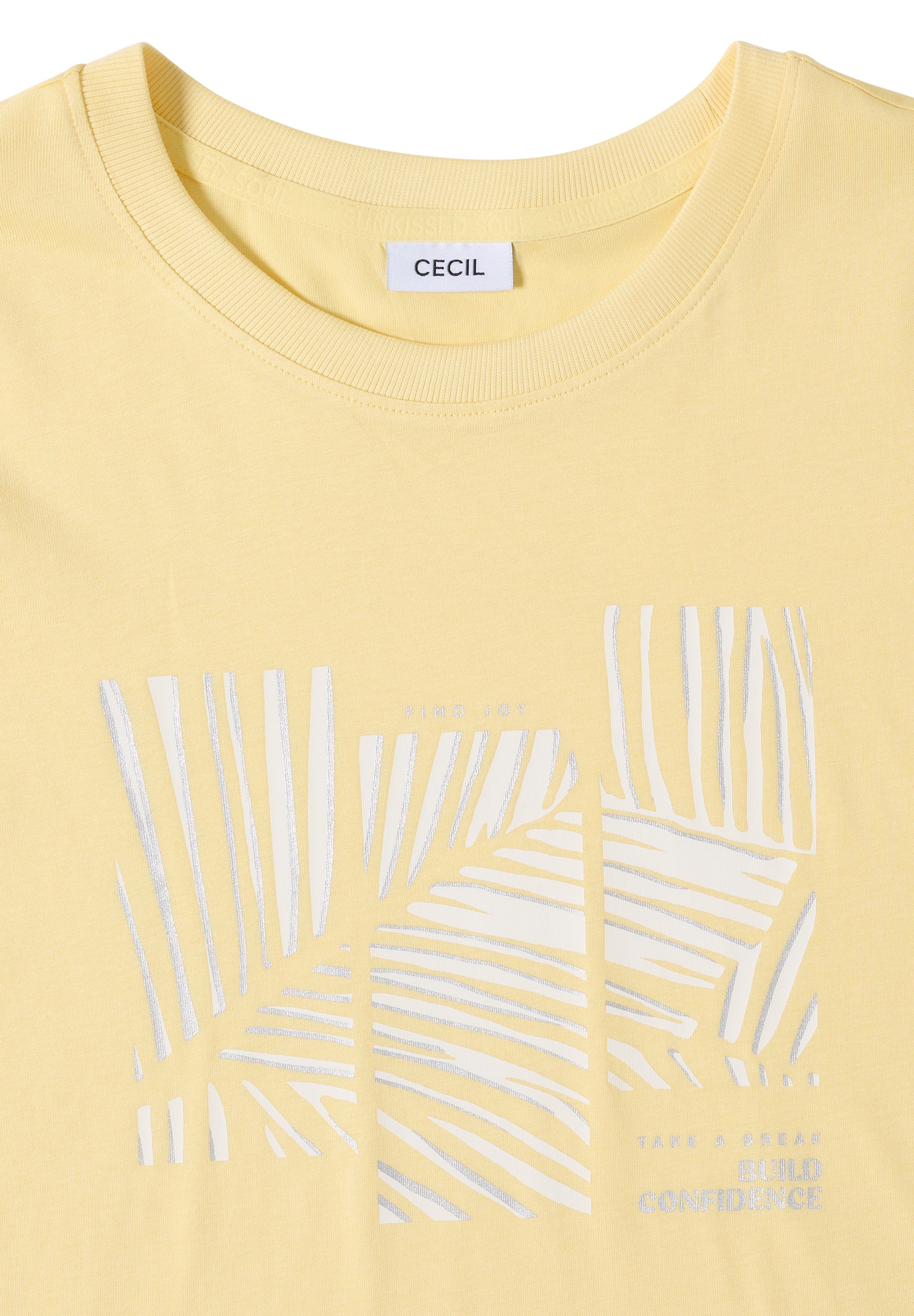 Cecil Damen T-Shirts Buttermil