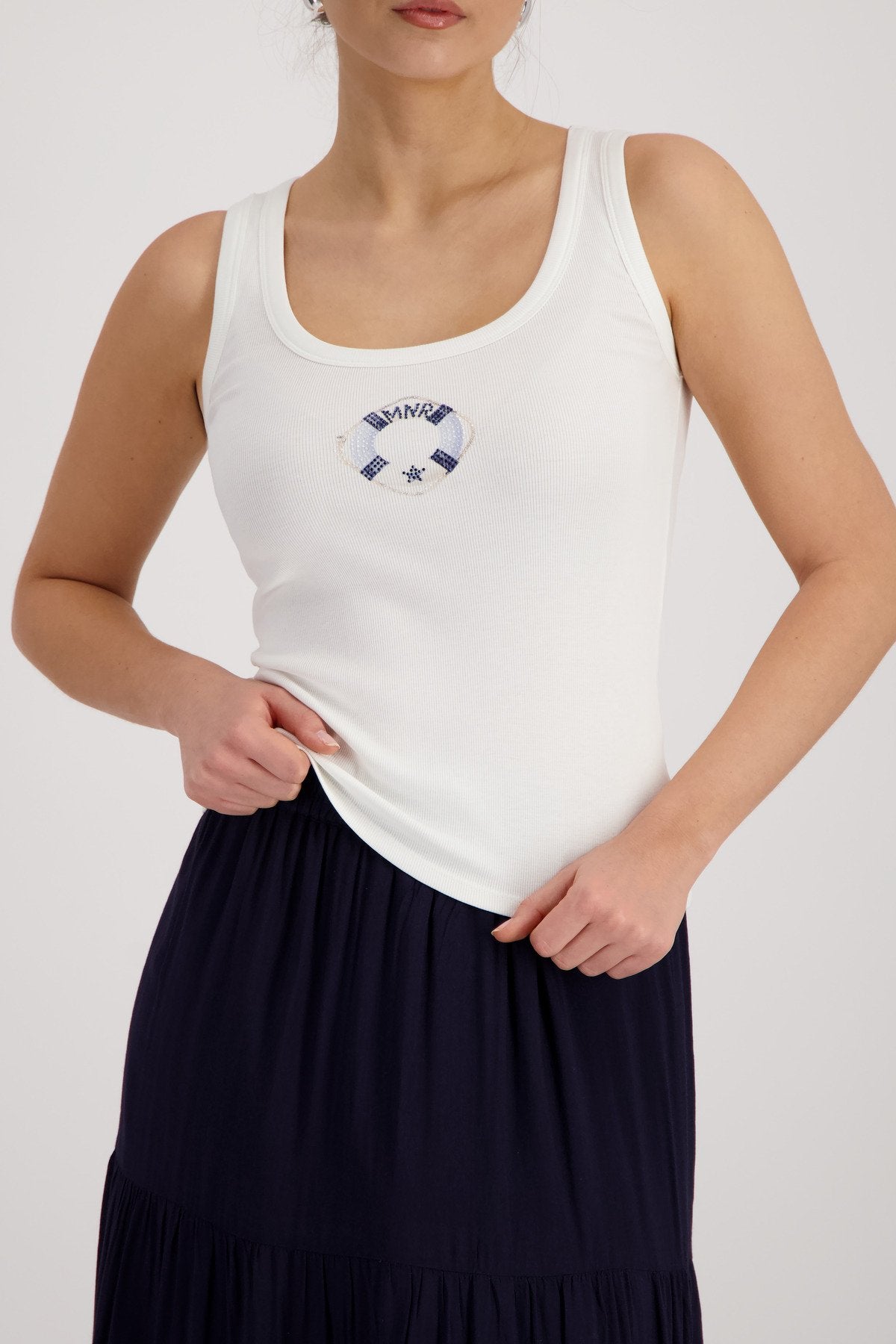 Monari Damen Tops Cream