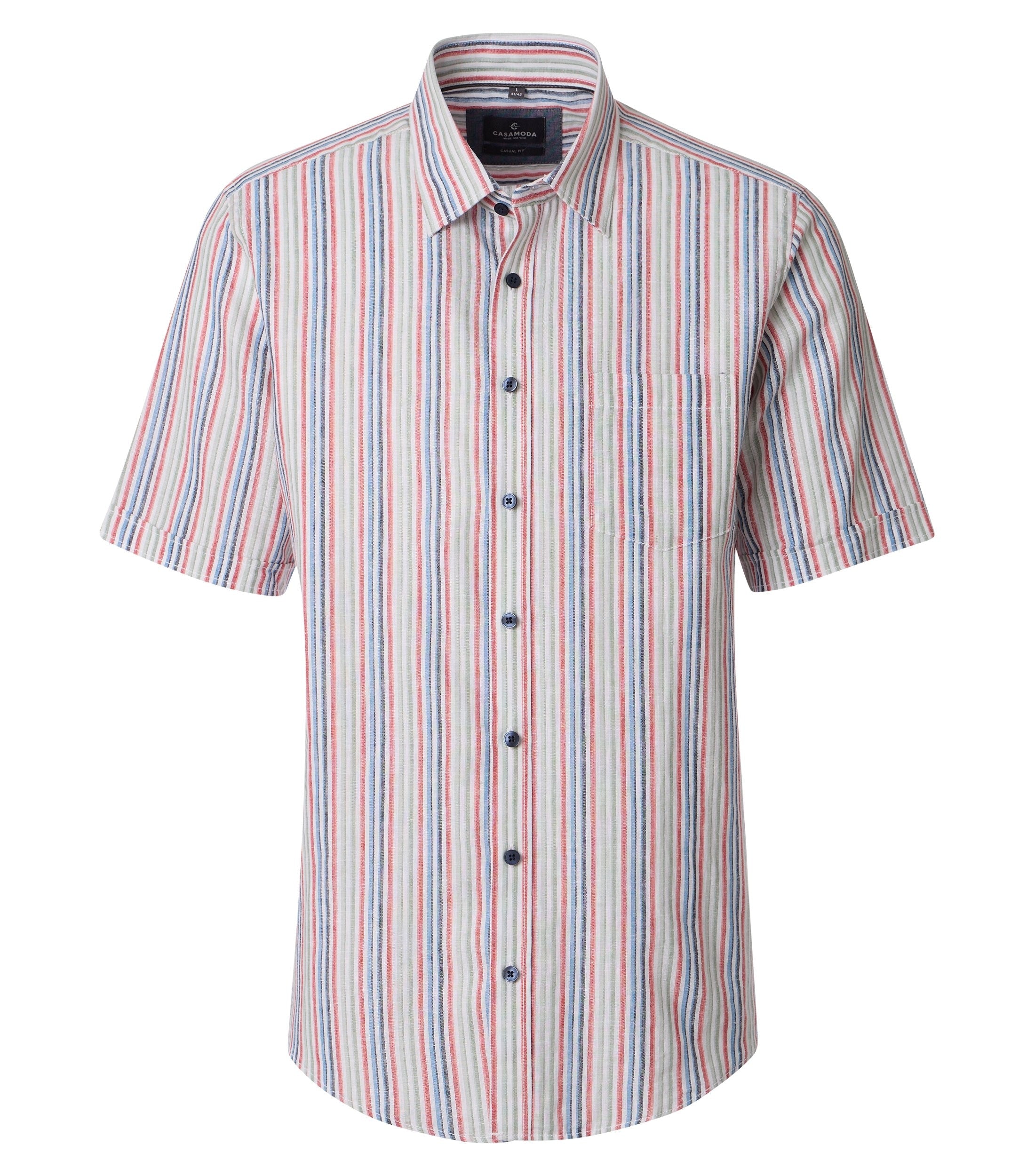 Casa Moda Herren Hemden kurz Gruen