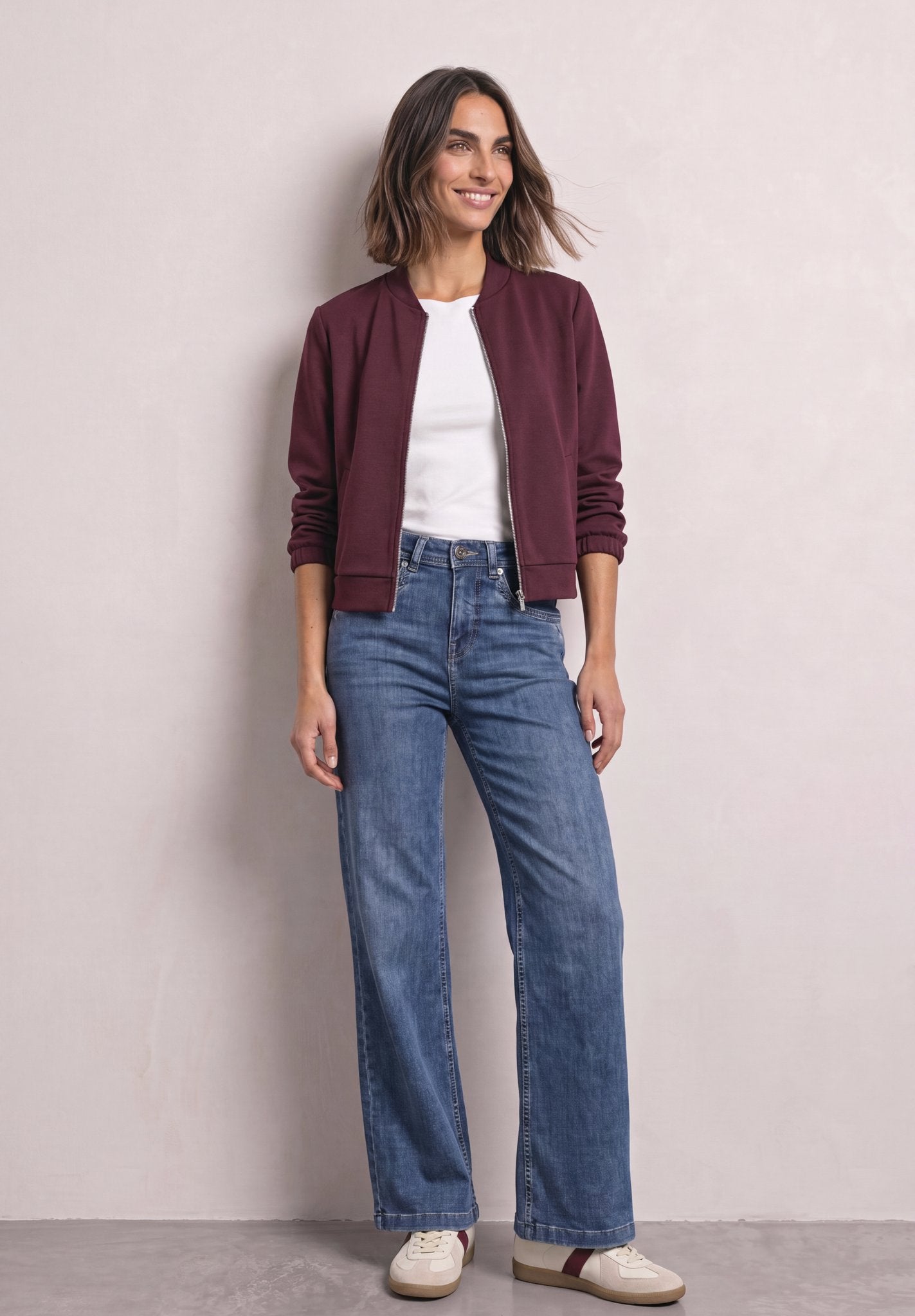 Street One Damen Hosen Medium Bl
