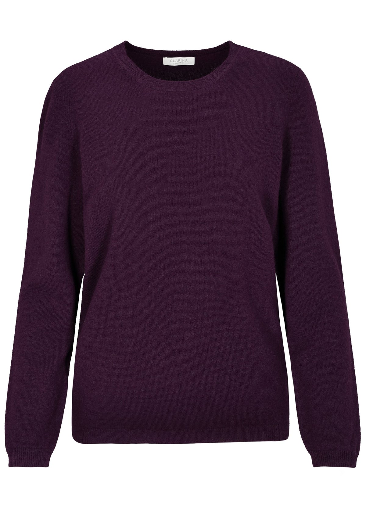 Clarina Damen Pullover Aubergine