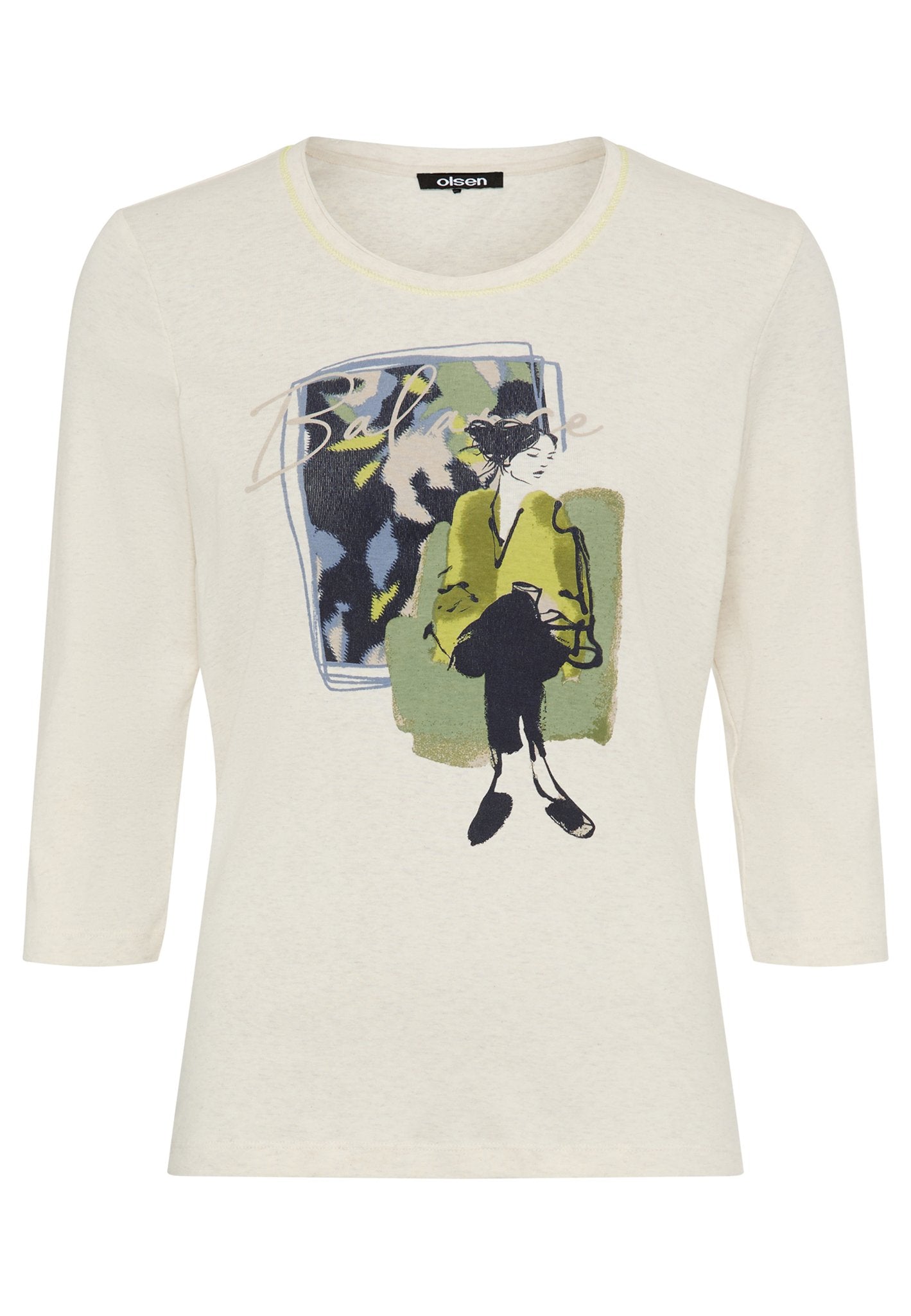 Olsen Damen T-Shirts Almond Be