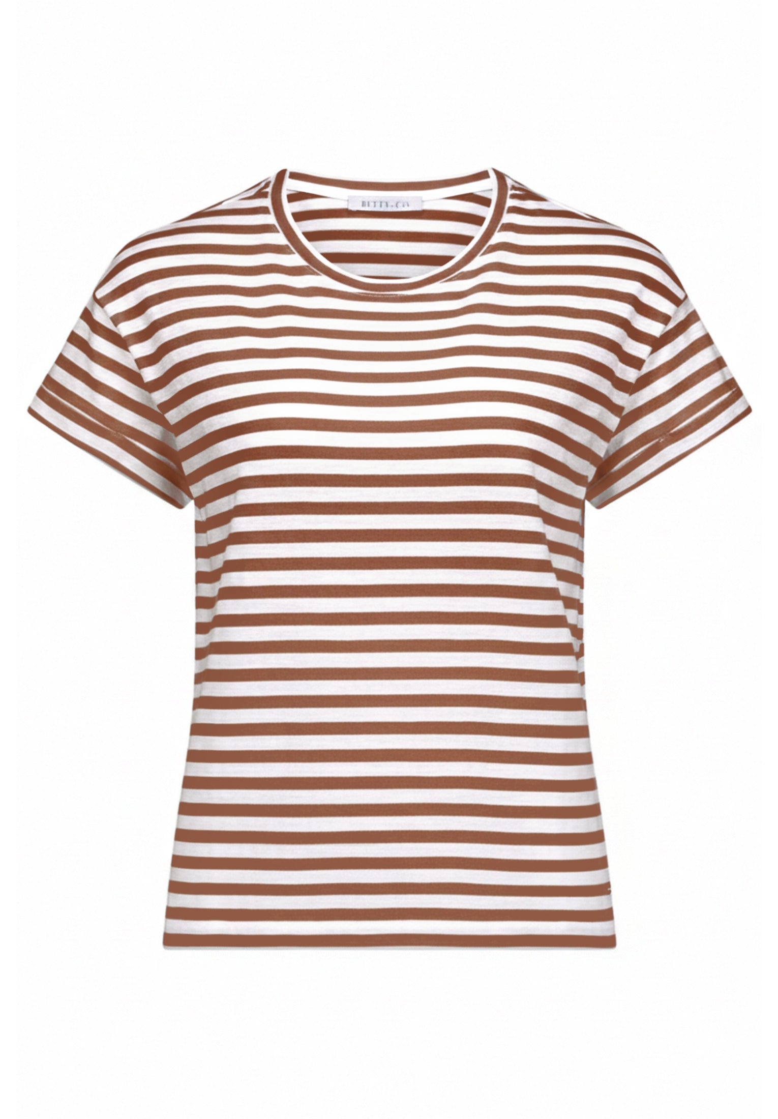 Betty & Co Damen T-Shirts Cream/Brown