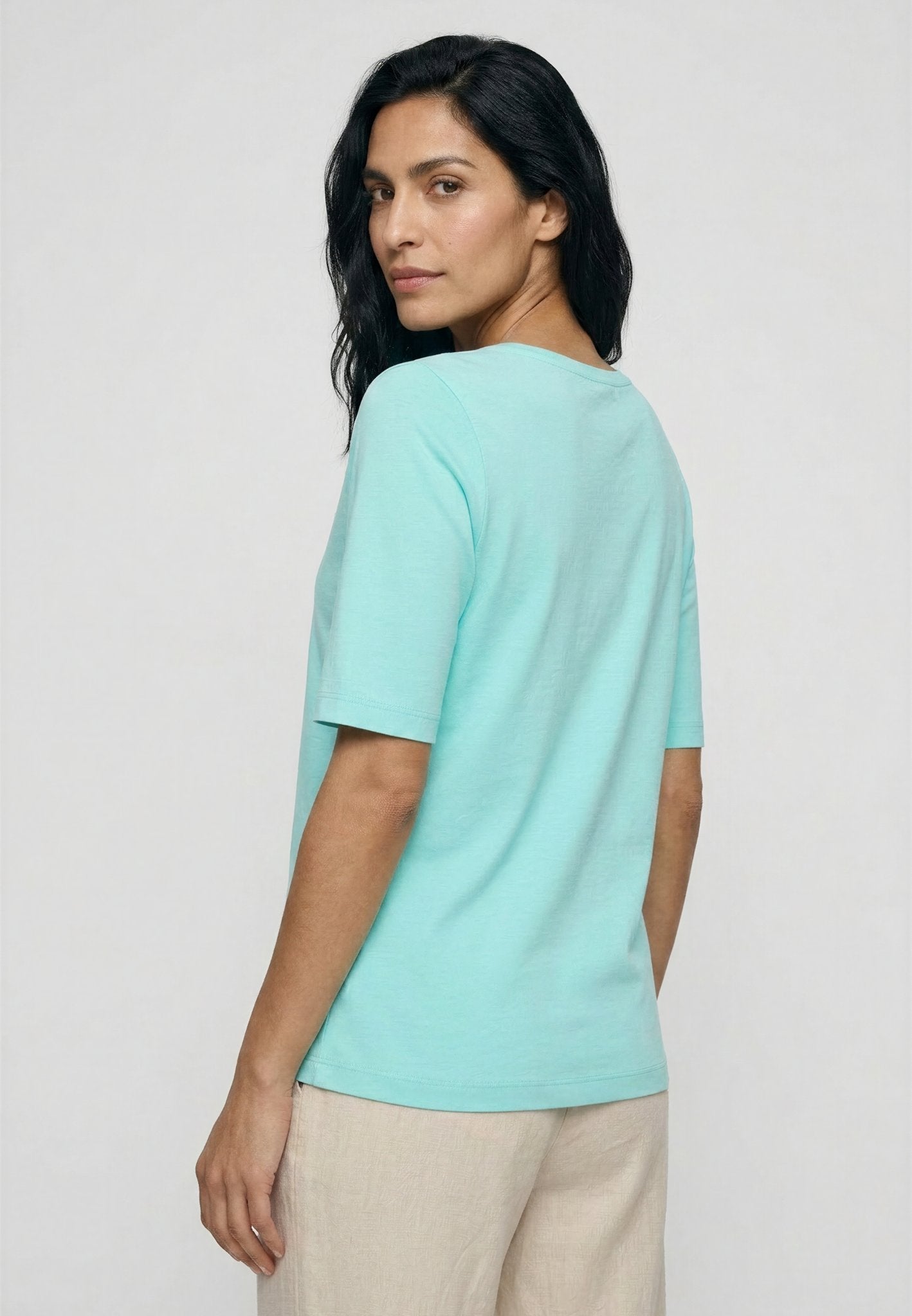 Olsen Damen T-Shirts Pool Blue