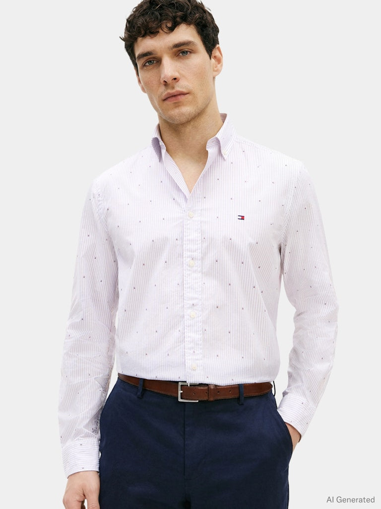 Tommy Hilfiger Herren Hemden A Blue