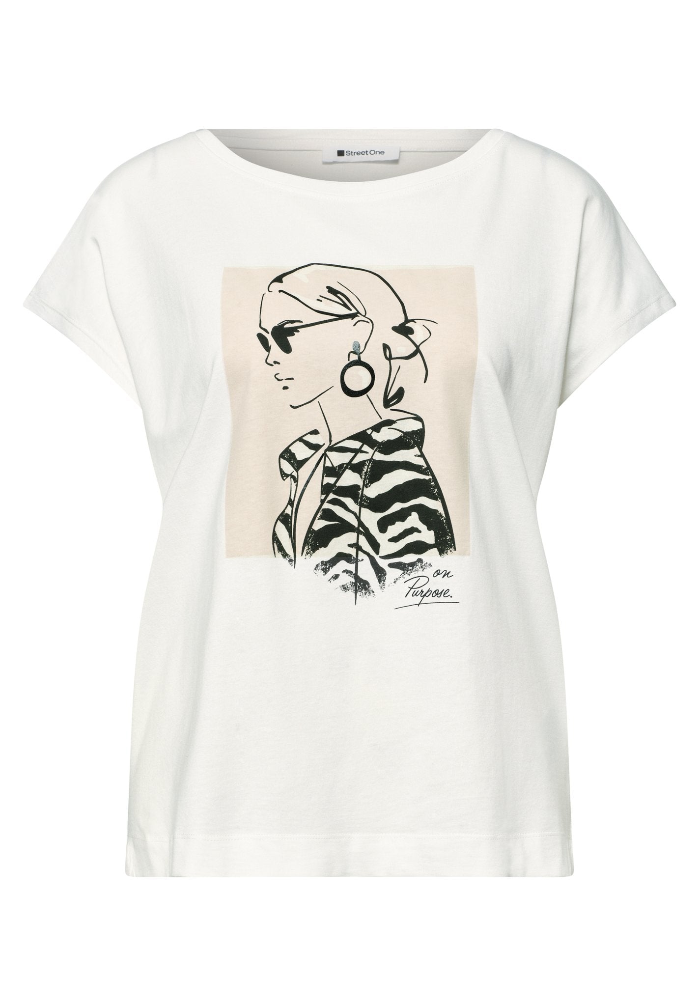 Street One Damen T-Shirts Off White