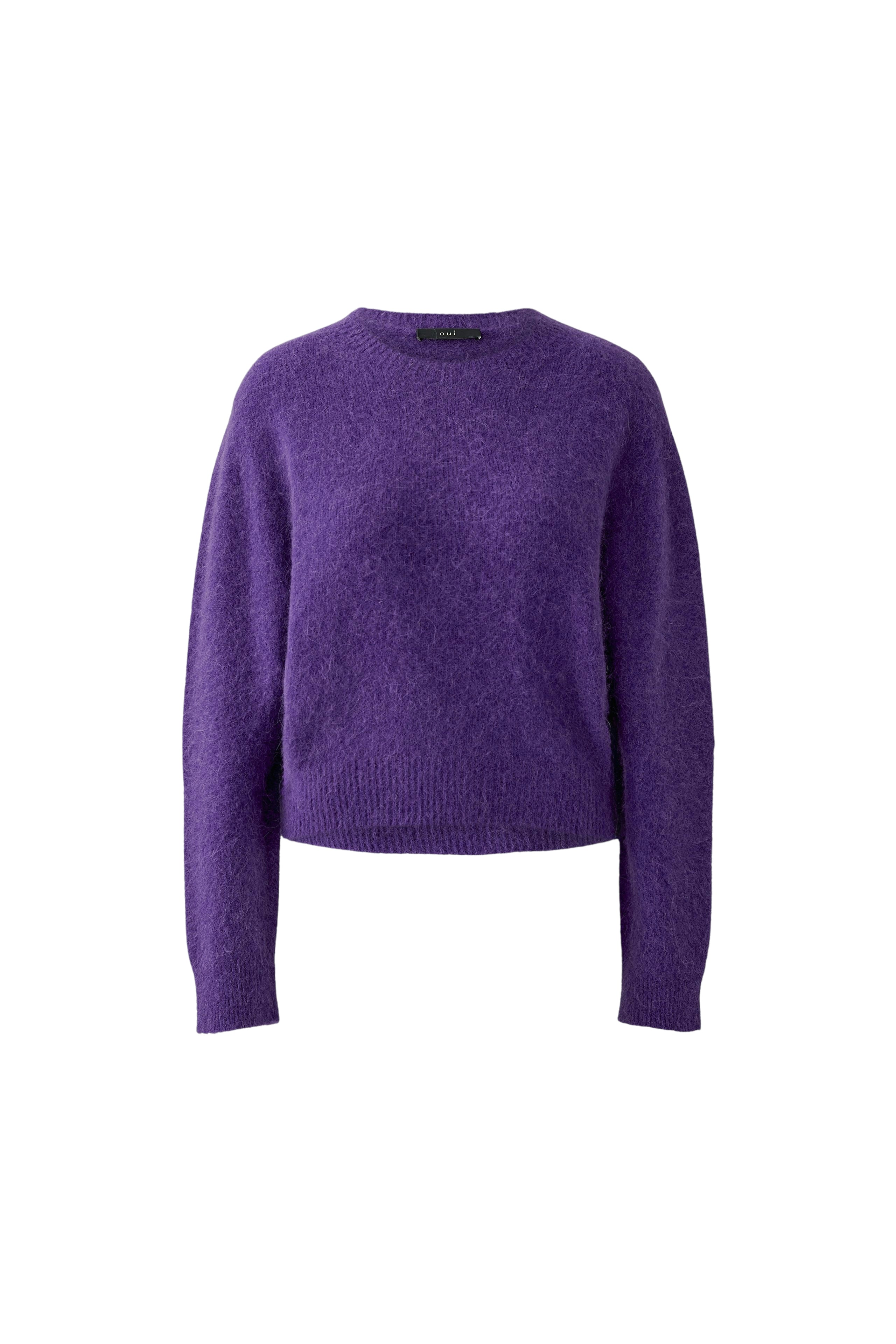 Oui Damen Pullover Ultra Viol