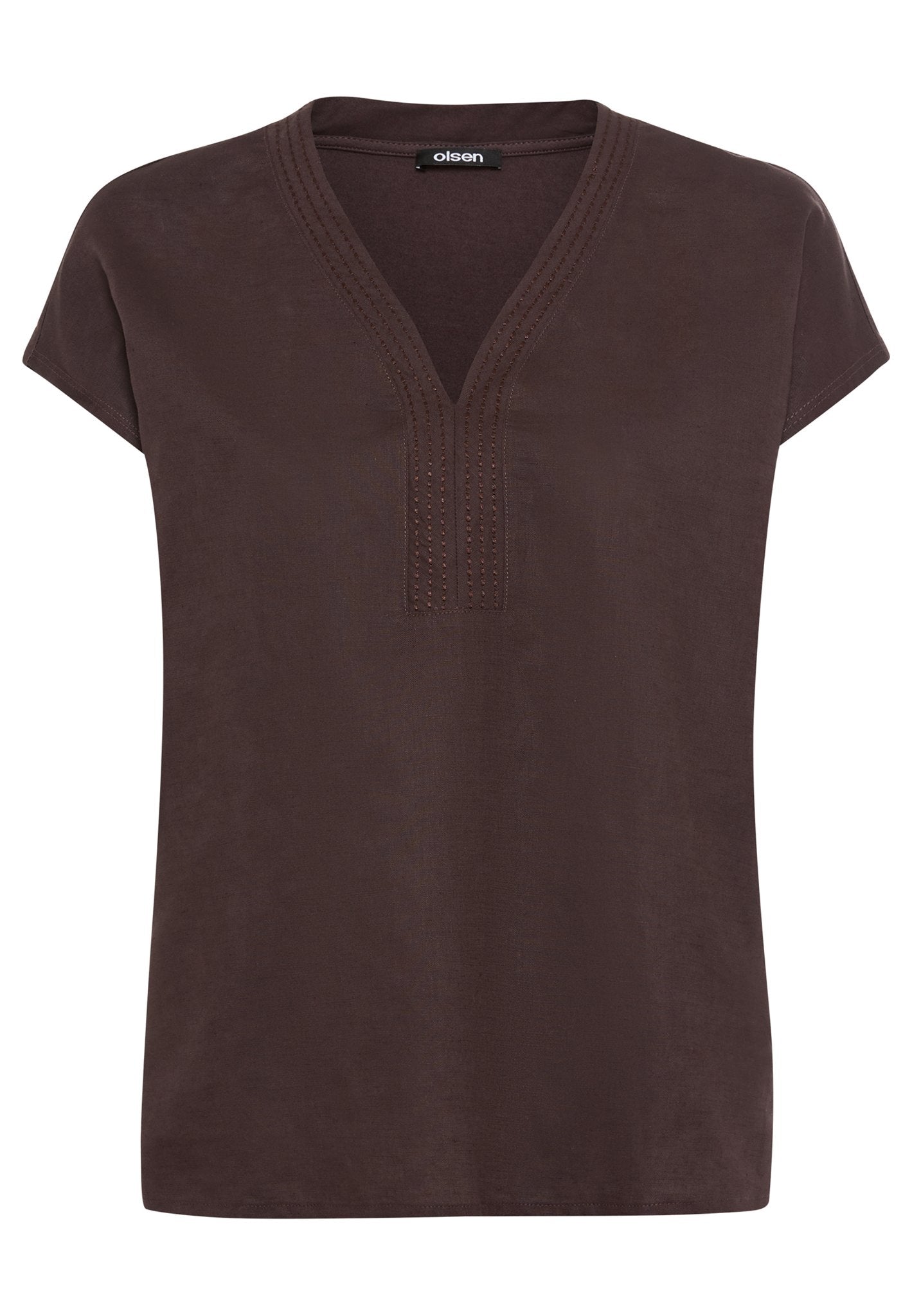 Olsen Damen T-Shirts Dark Brow