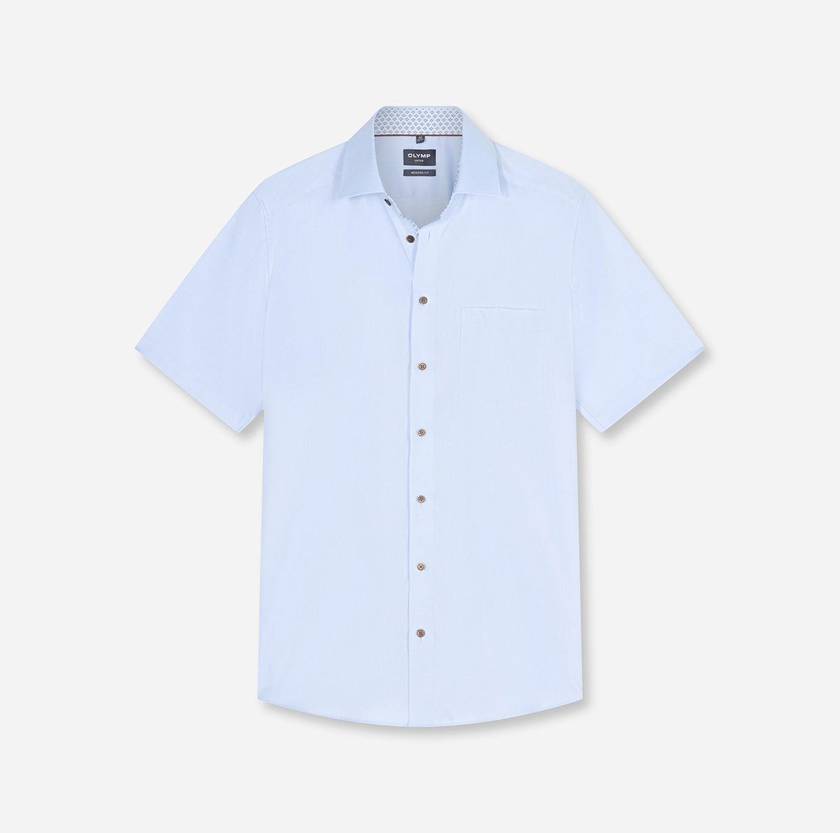 Olymp Herren Hemden kurz Bleu