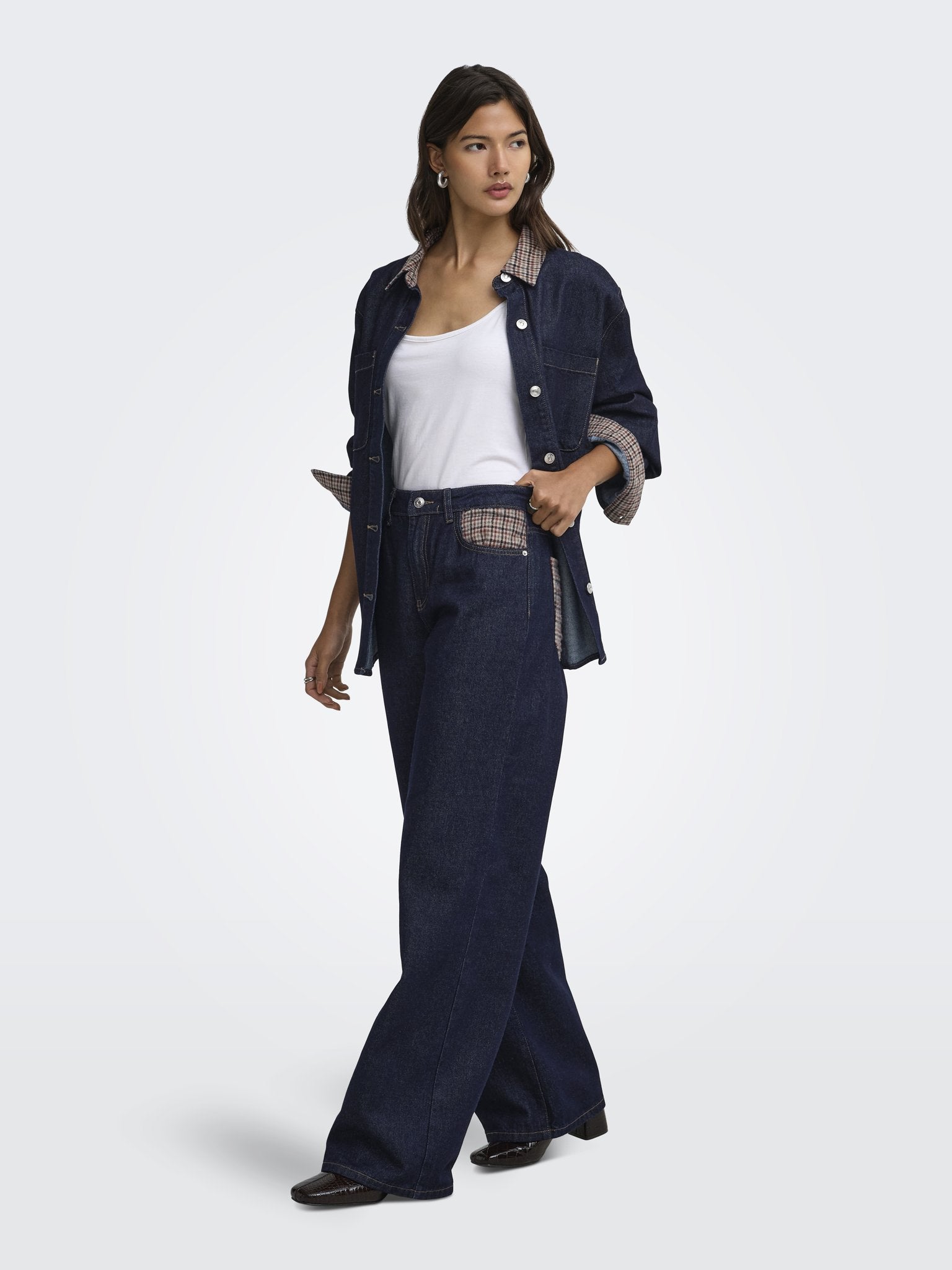 Only Damen Jeans Dark Blue Denim