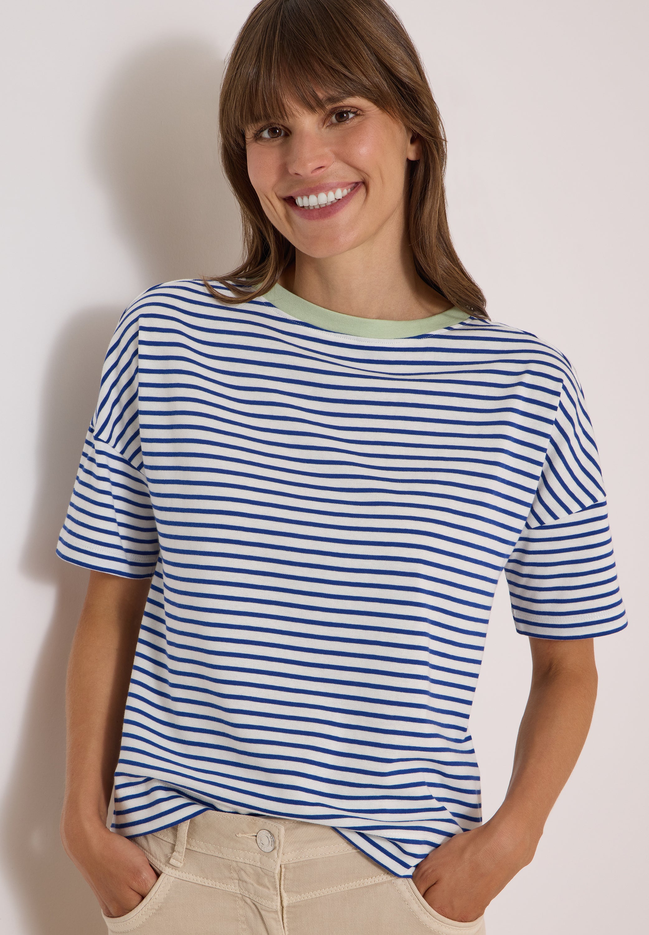 Cecil Damen T-Shirts Deep Rive