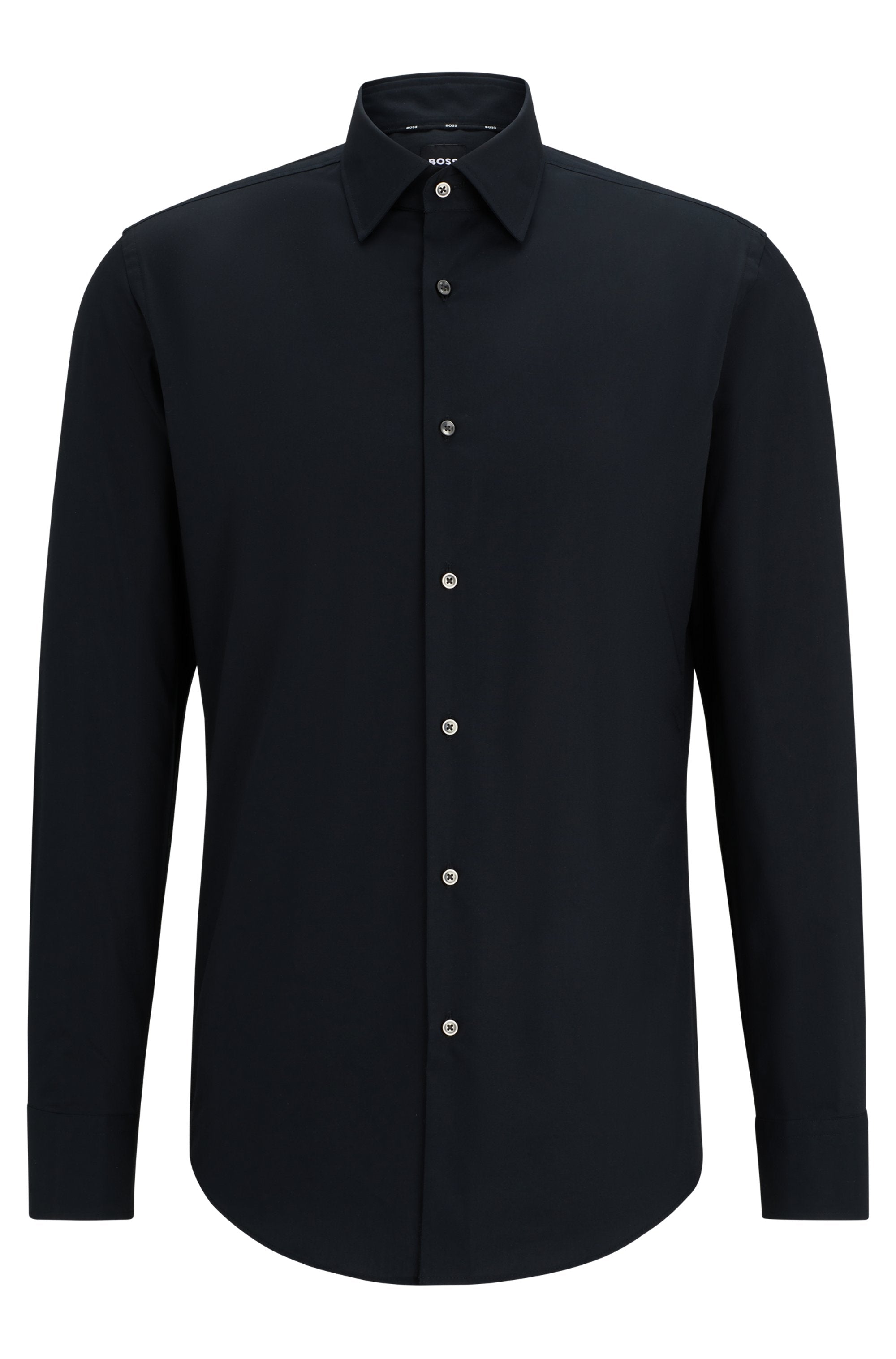 Boss Herren Hemden lang Black
