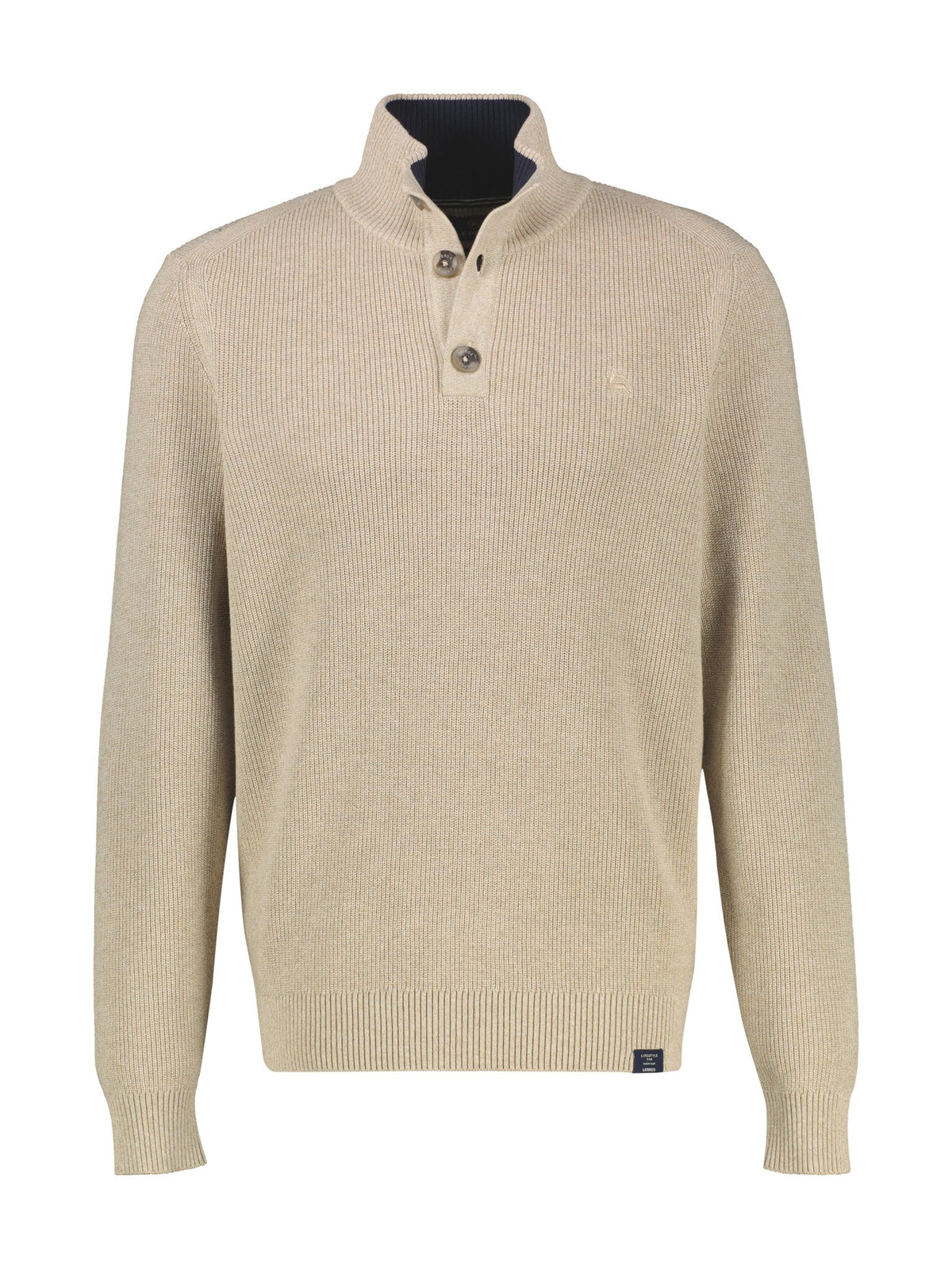 Lerros Herren Pullover Gravel Beige Me