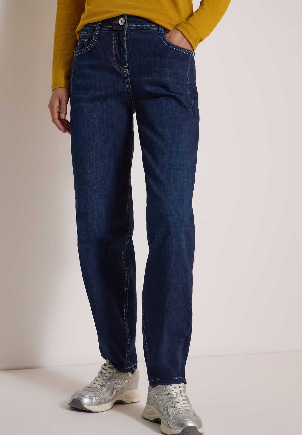 Cecil Damen Hosen Dark Blue