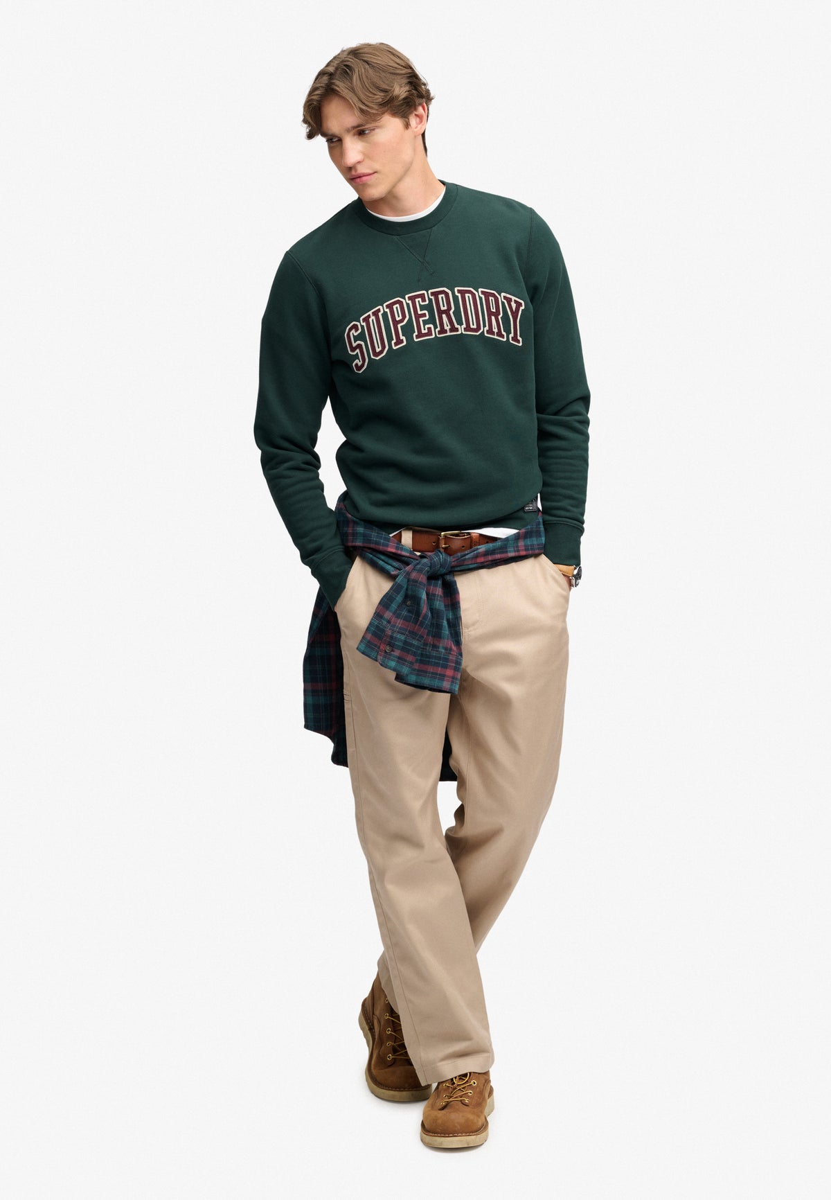 Superdry Herren Sweatshirts E Enamel Gree