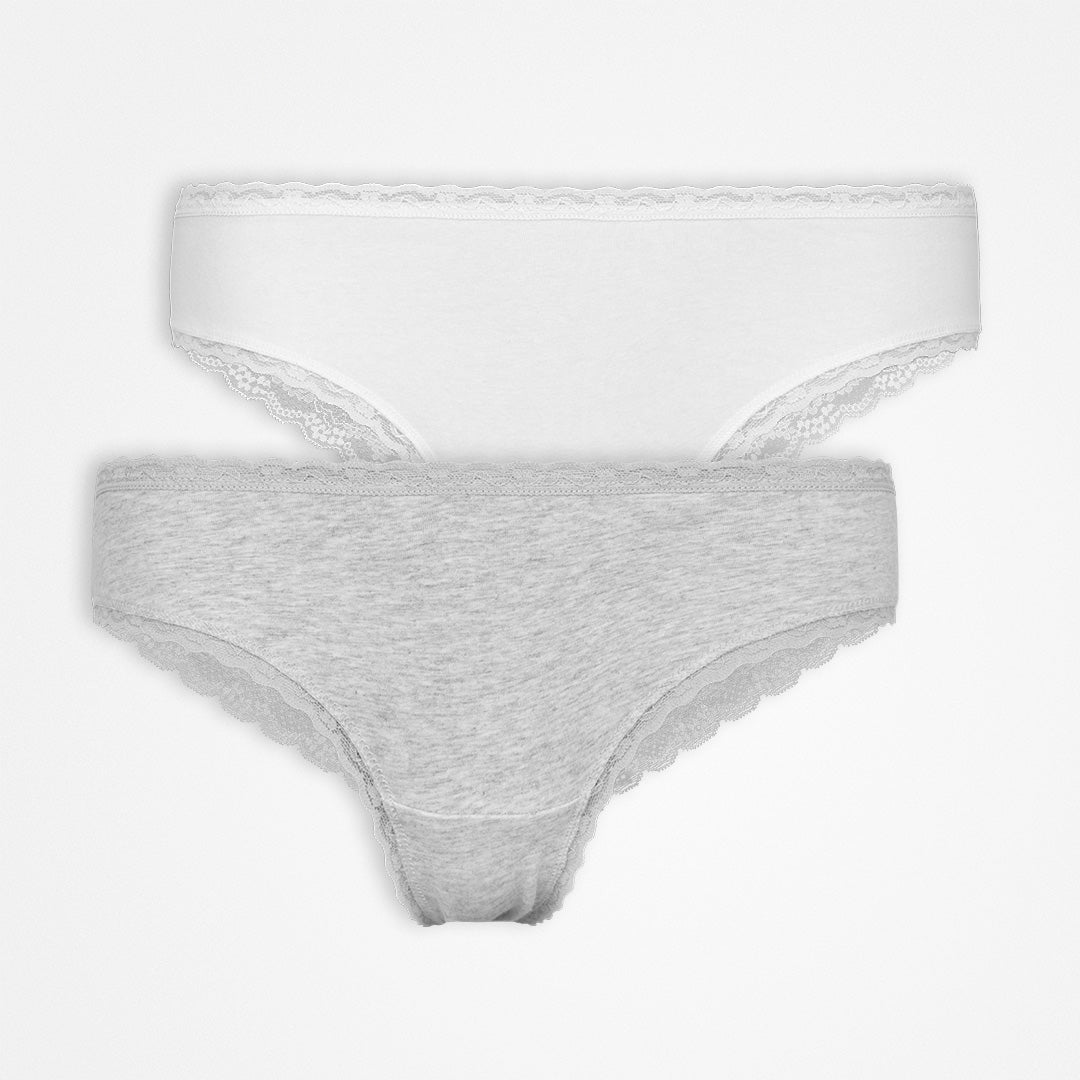 Snocks Slip Grey/White