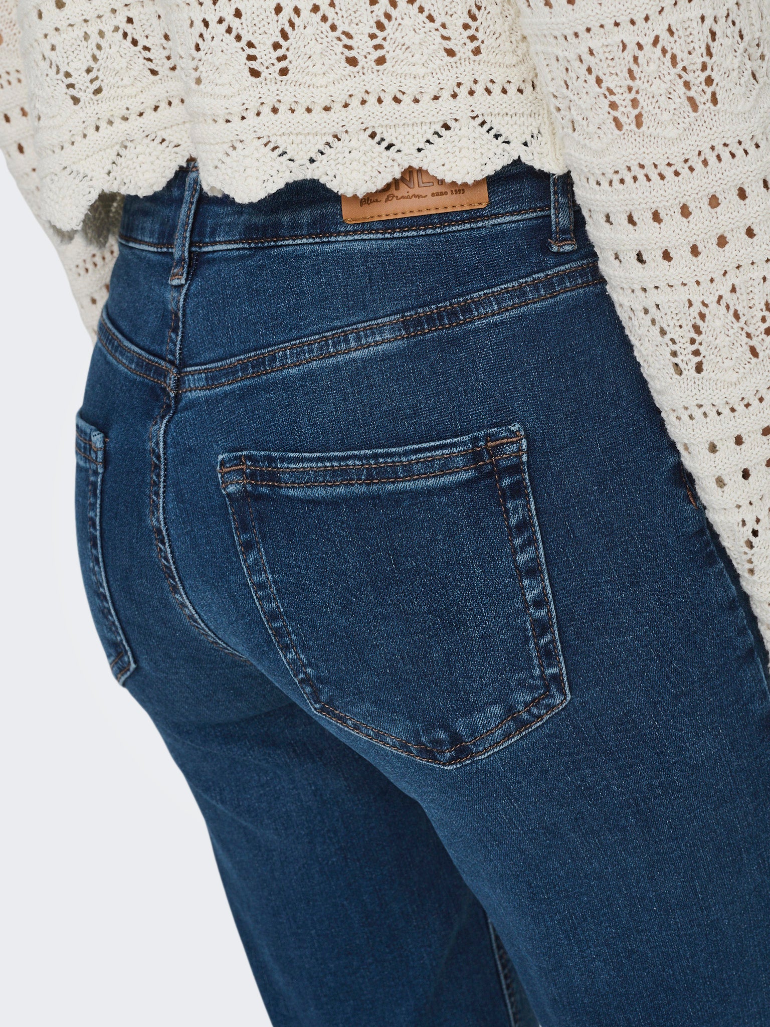Only Damen Jeans Dark Blue Denim