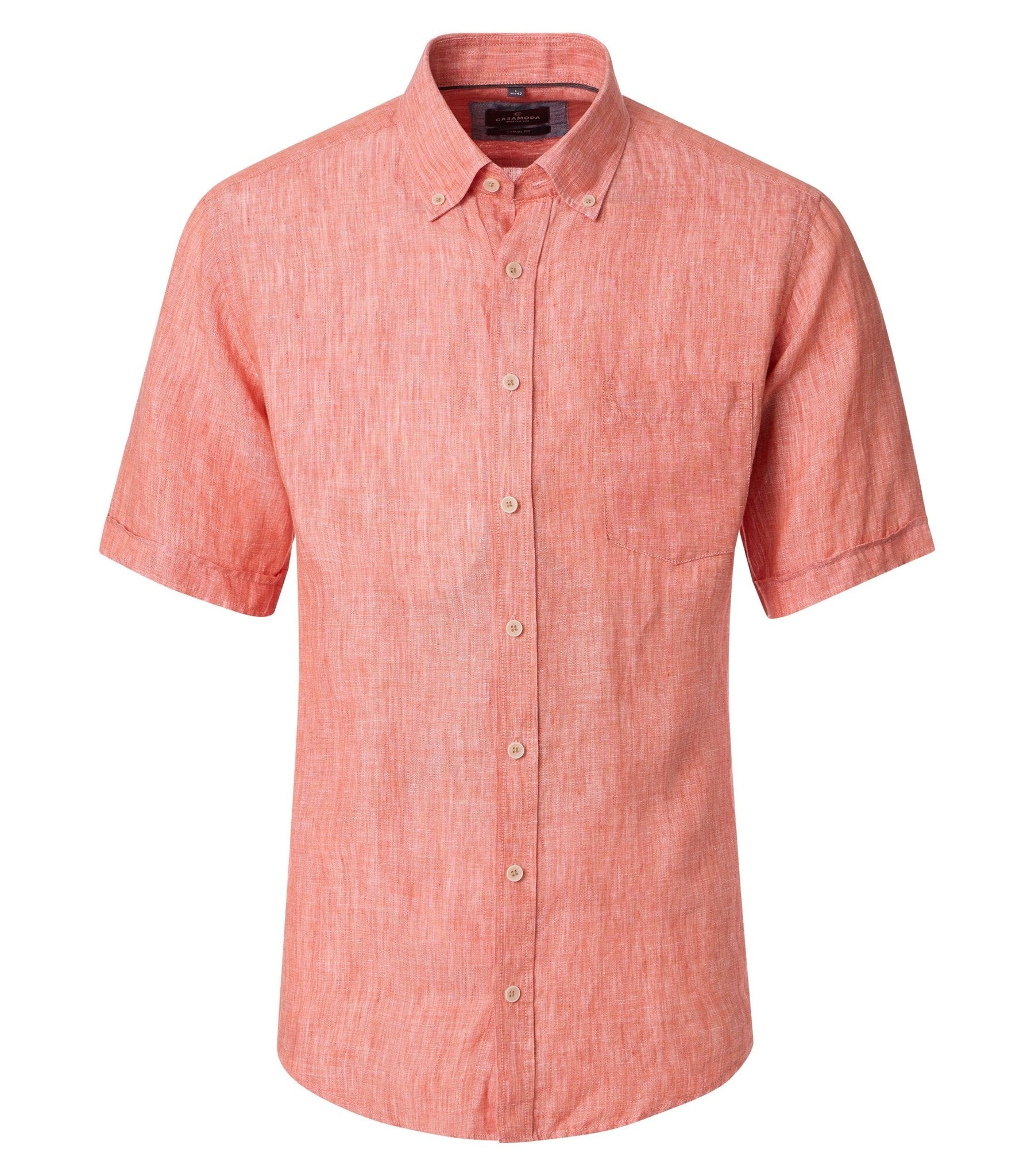 Casa Moda Herren Hemden kurz Orange