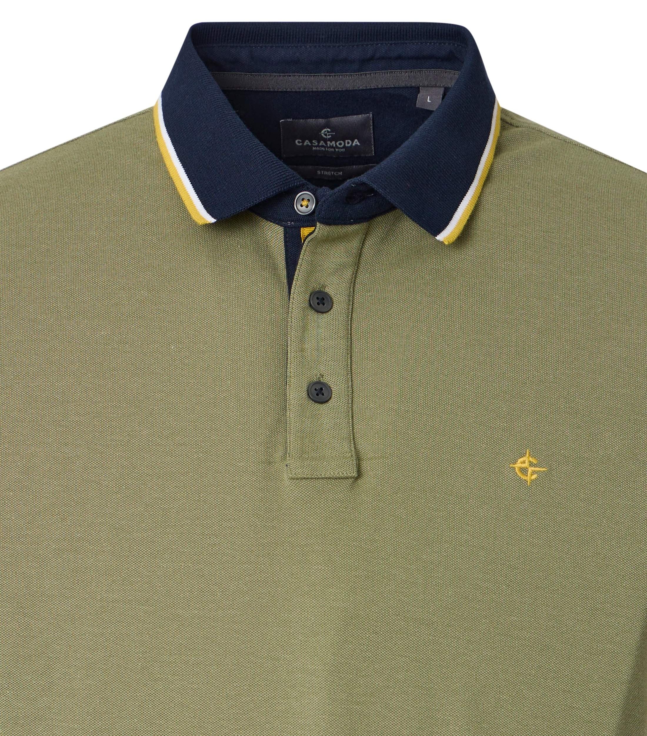Casa Moda Herren Polo-Shirts Gruen