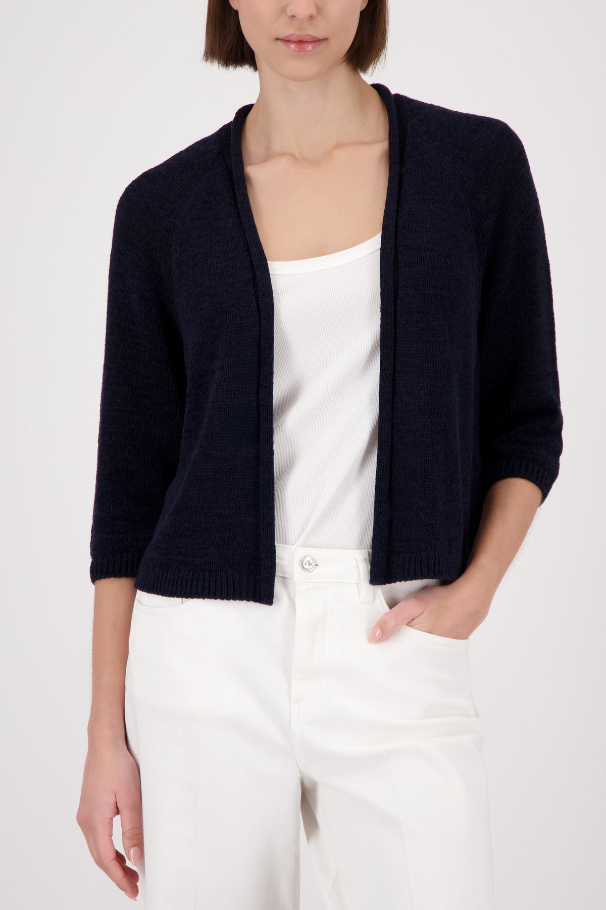Monari Damen Strickjacken Marine