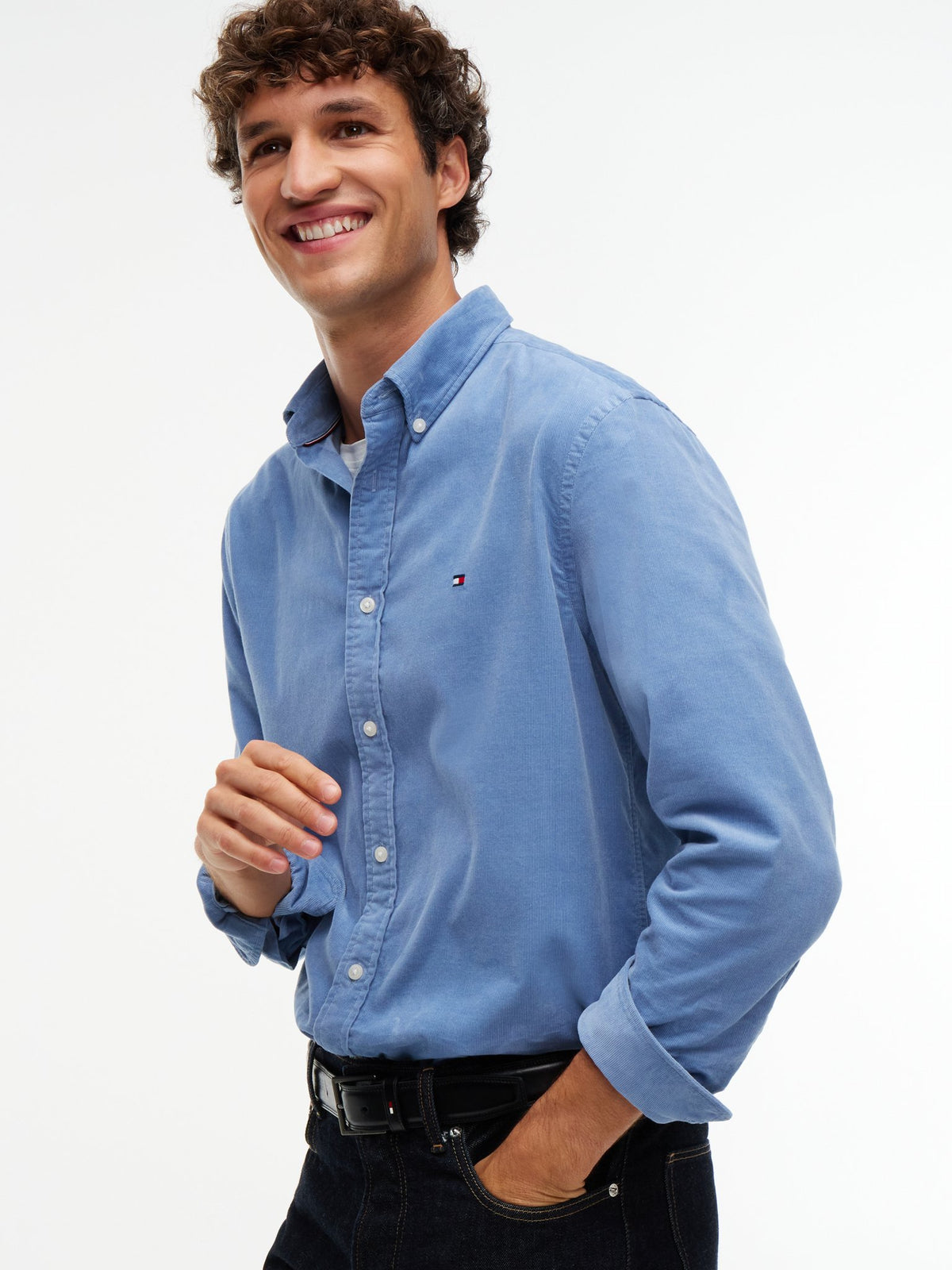 Tommy Hilfiger Herren Hemden Cb Blue