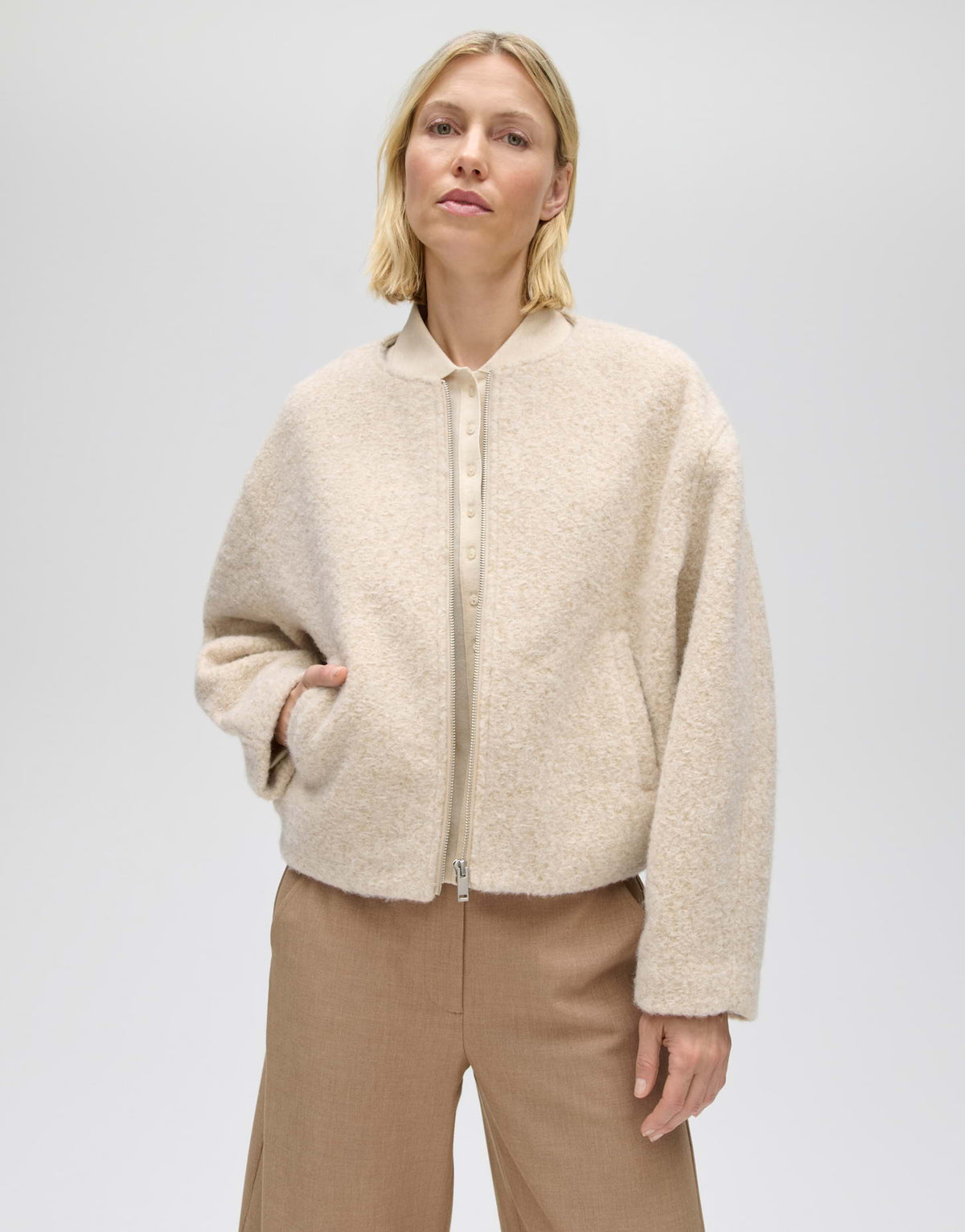 Opus Damen Jacken Macadamia
