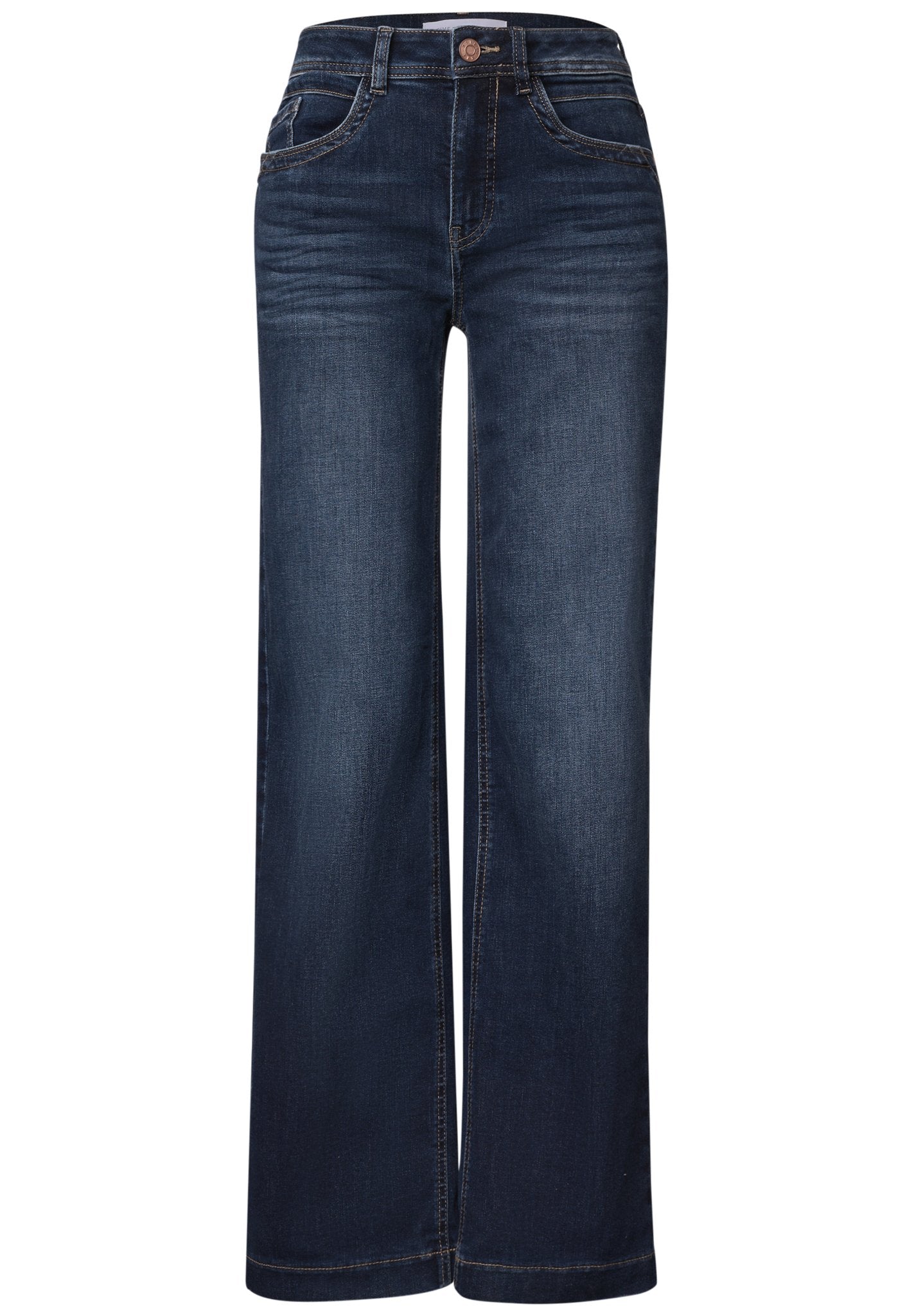 Street One Damen Hosen Dark Blue