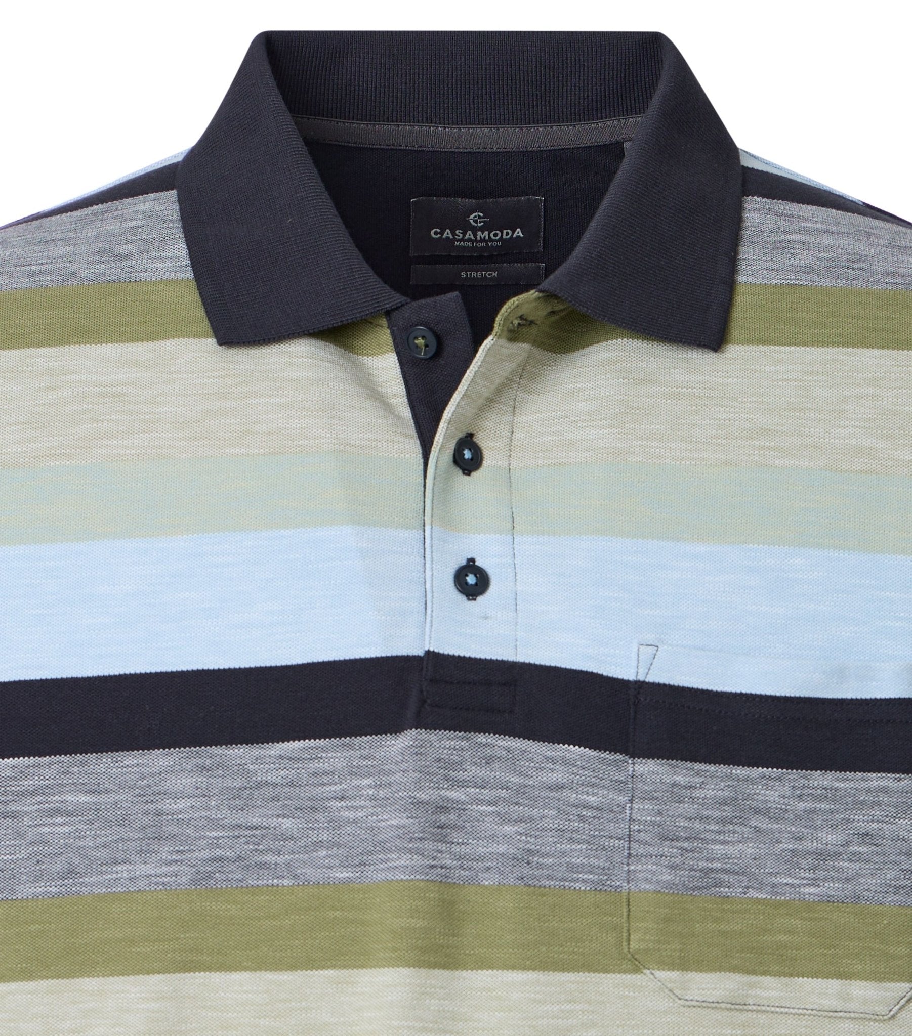 Casa Moda Herren Polo-Shirts Gruen