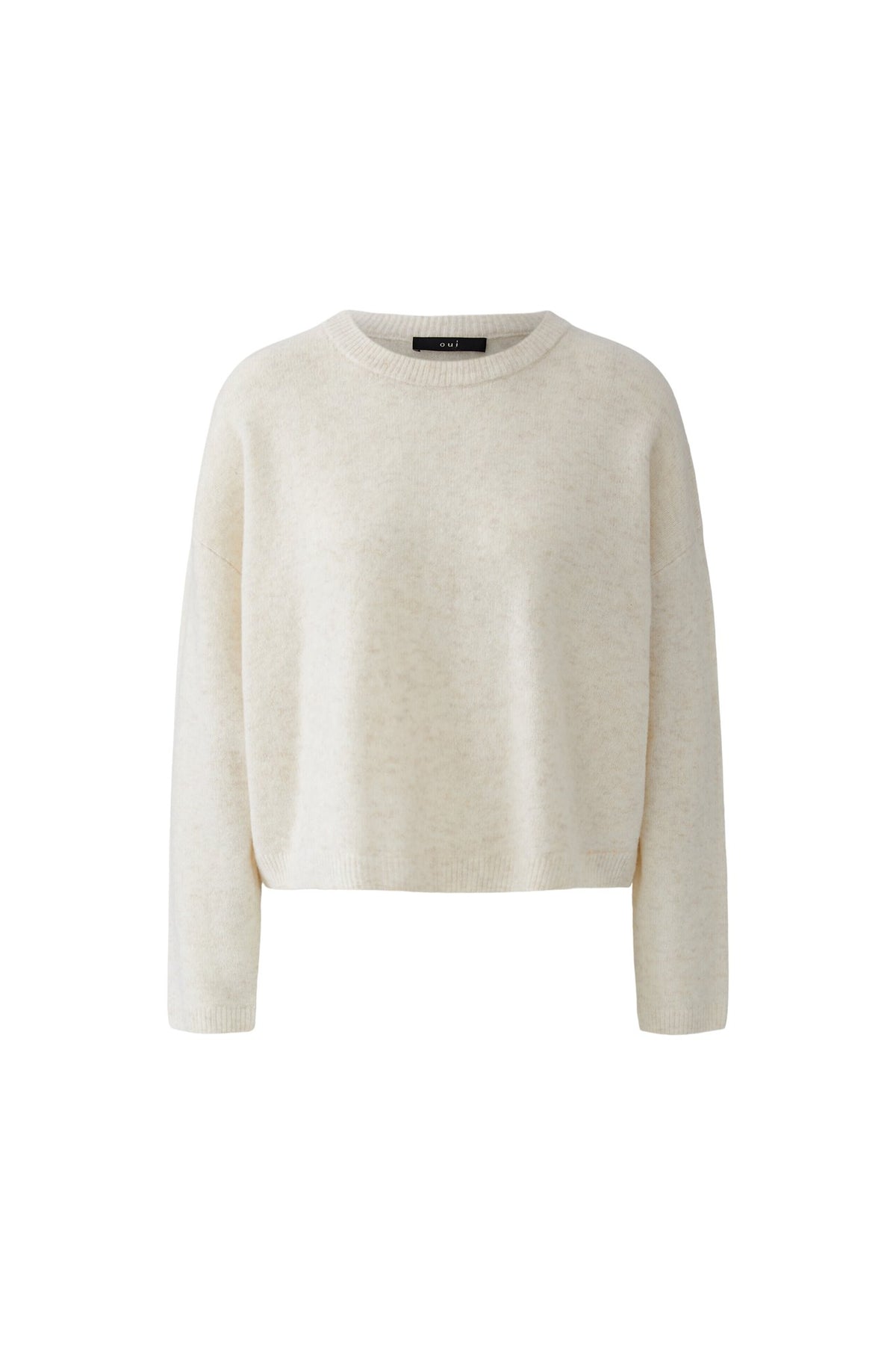 Oui Damen Pullover Offwhite
